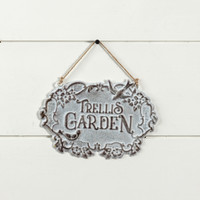 TRELLIS GARDEN HANGING SIGN
