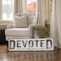 40" DEVOTED METAL SIGN