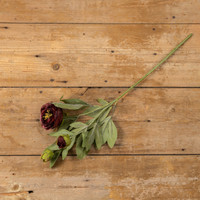 27" BURGUNDY ROSE SPRAY