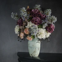 24.25" PURPLE PEONY SPRAY