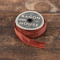 1" TERRACOTTA VELVET WIRED RIBBON