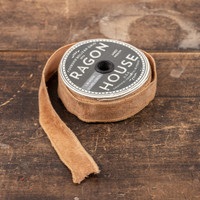 1" GOLDEN TAN VELVET WIRED RIBBON