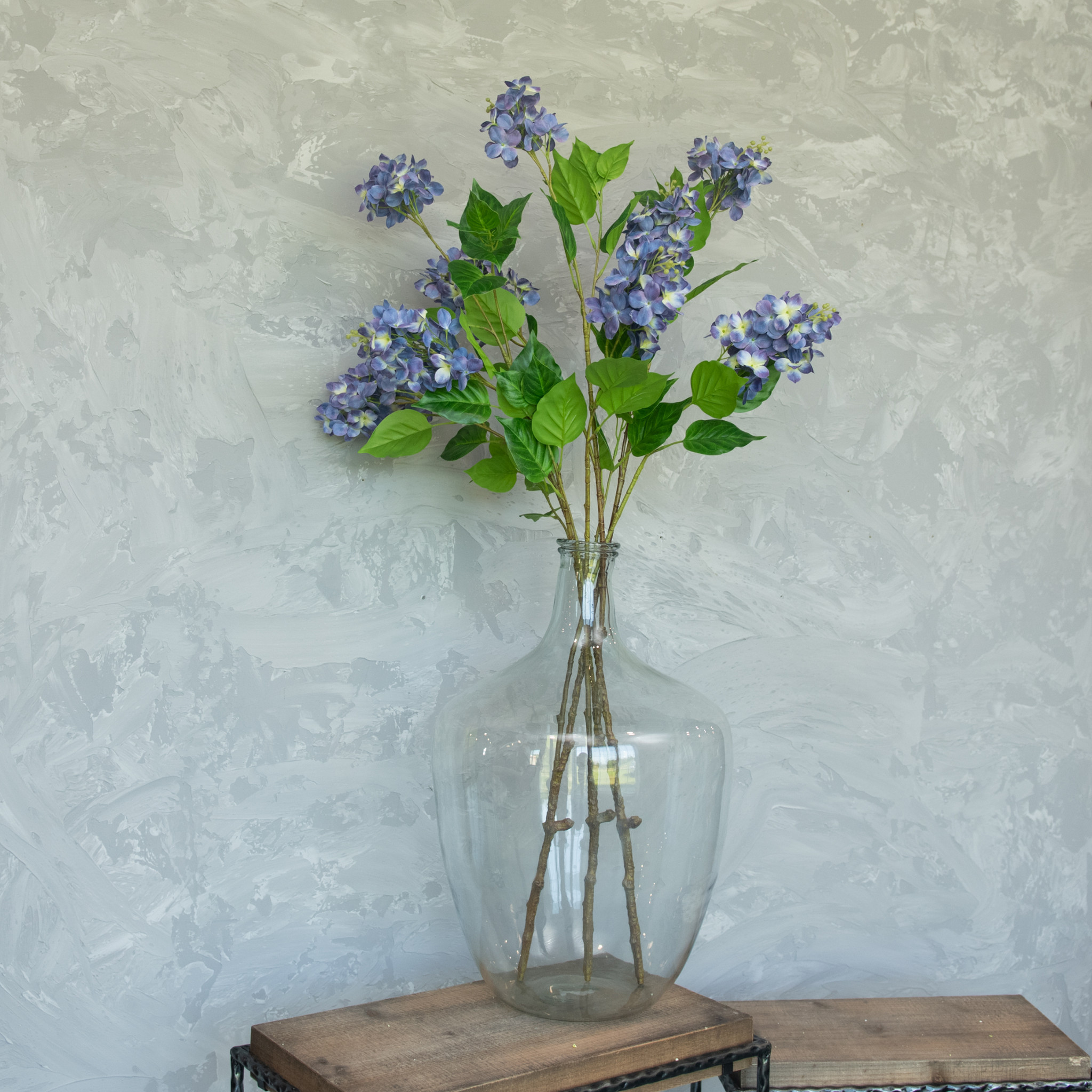 Cream & Purple Cone Hydrangea Spray, 45", photo 4 of 5