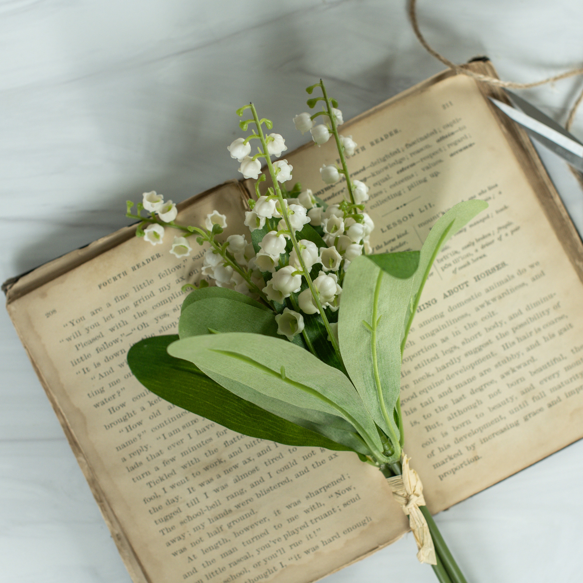 White Bellflower Bush, 12.75"