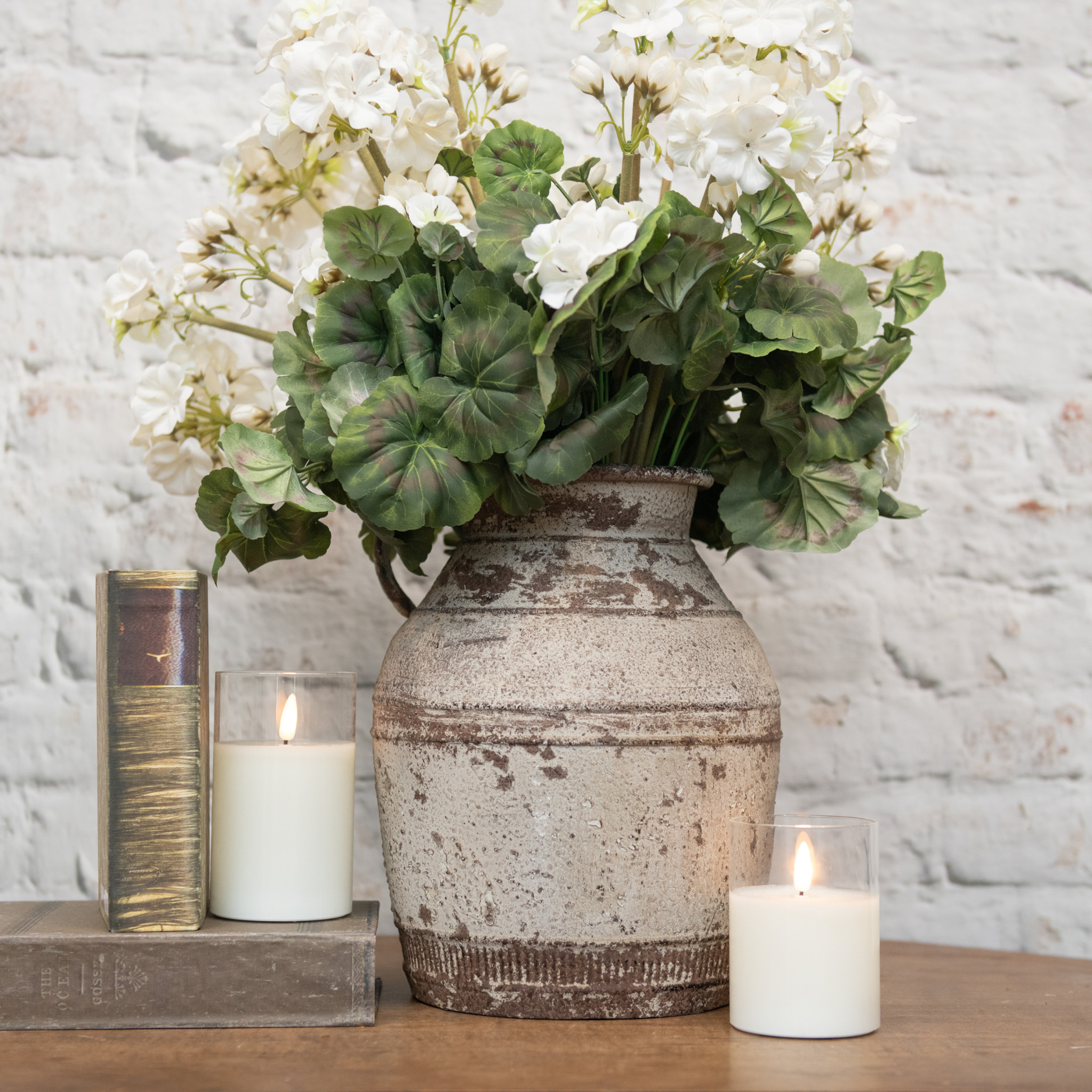 Distressed Metal Jug, 11.25"