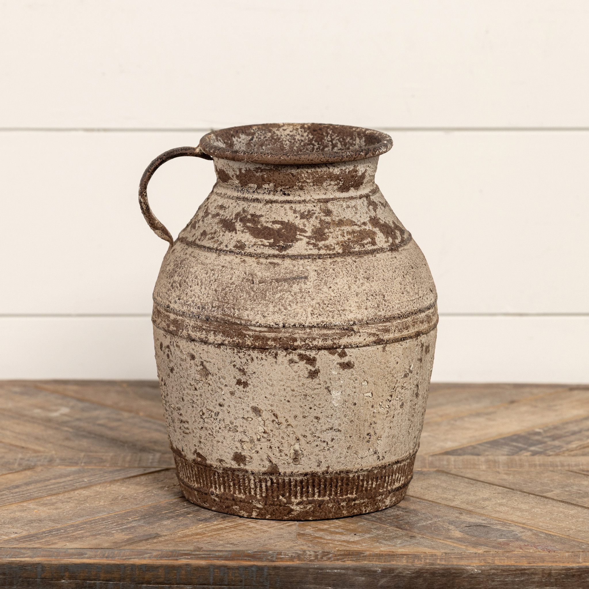Distressed Metal Jug, 11.25"