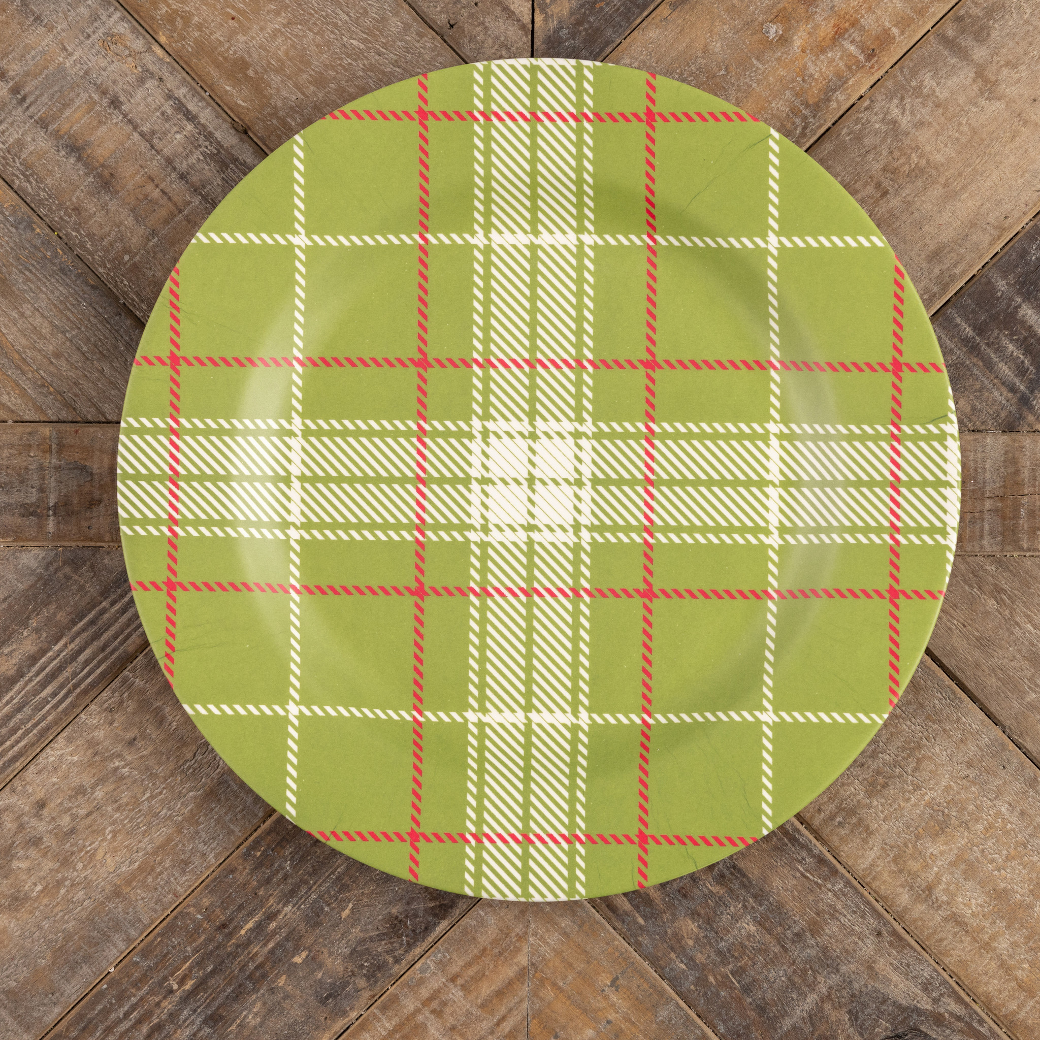 Red & Green Plaid Charger