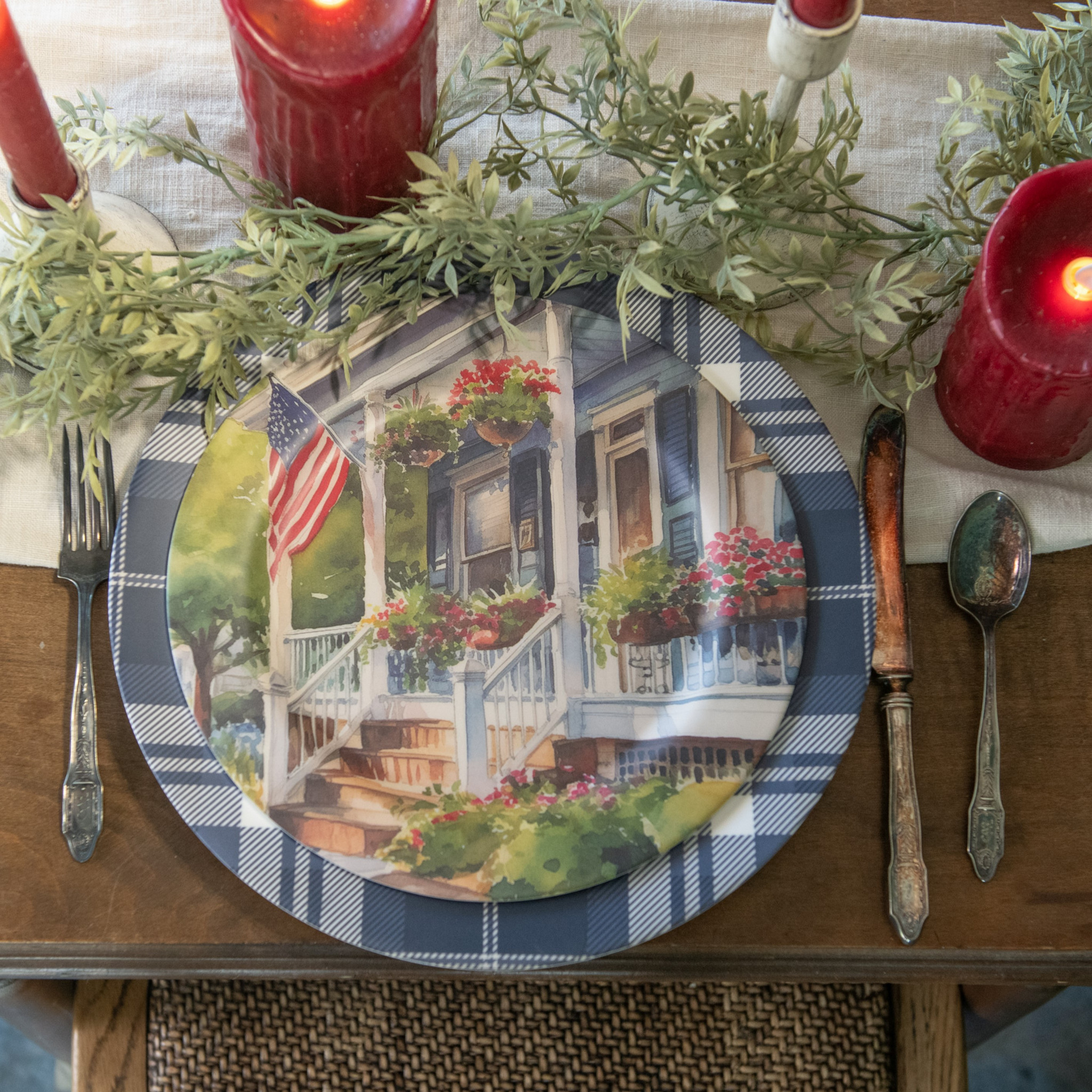 U.S.A. Porch Flag Plate