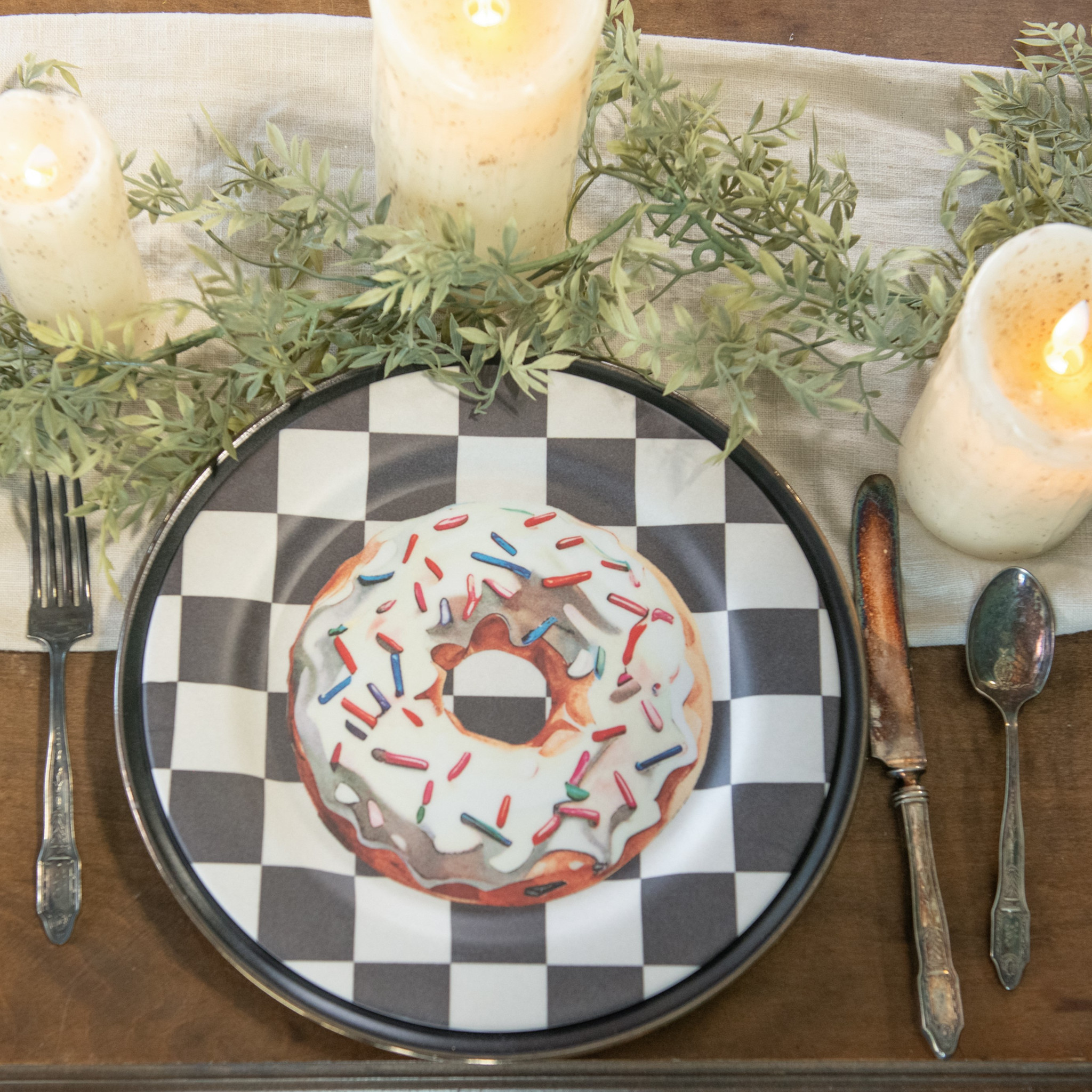 Donut Diner Plate