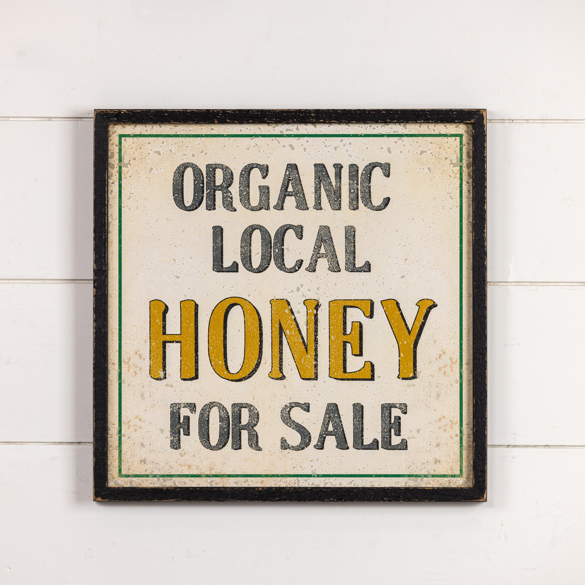 Organic Local Honey for Sale Sign