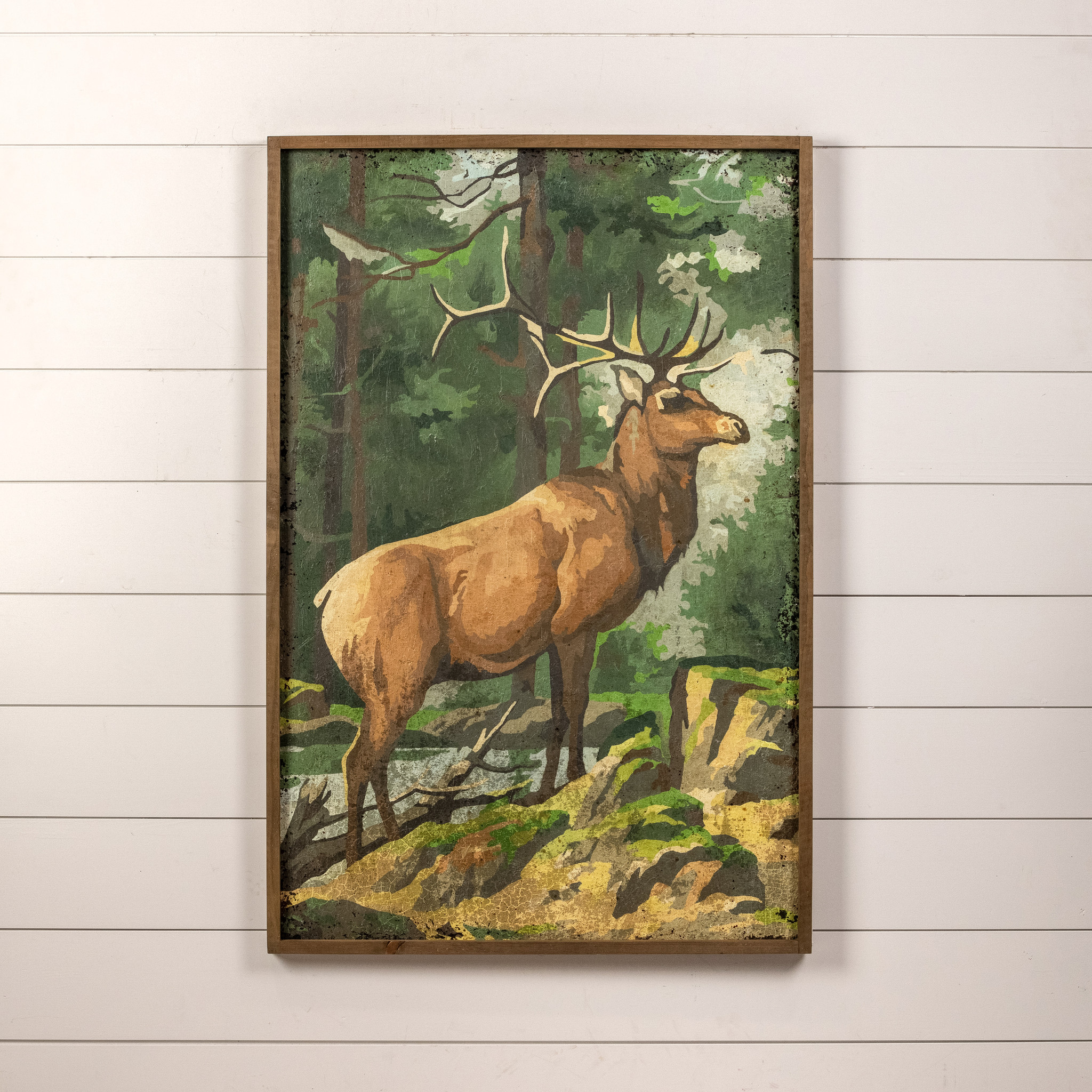 Buck in the Woods Paint by Number Print, 48"