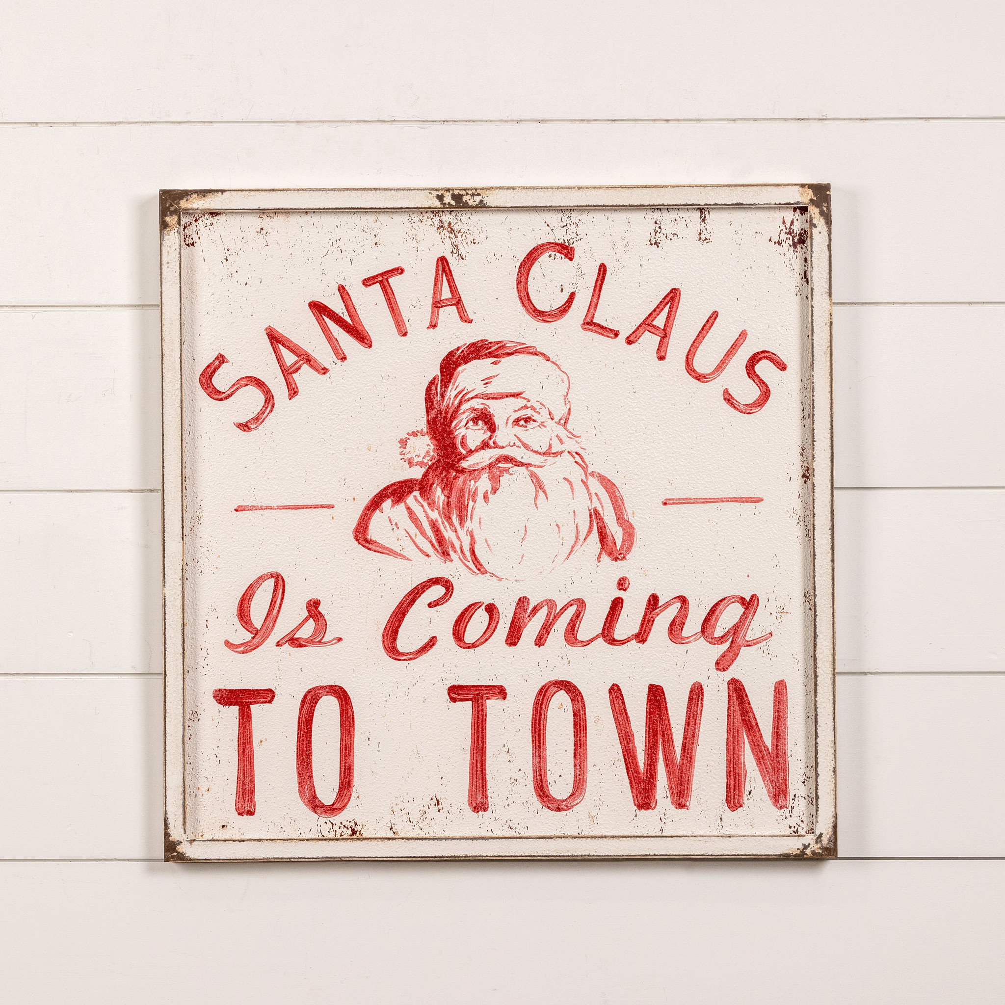 Santa Claus Is Coming to Town Sign, 24"