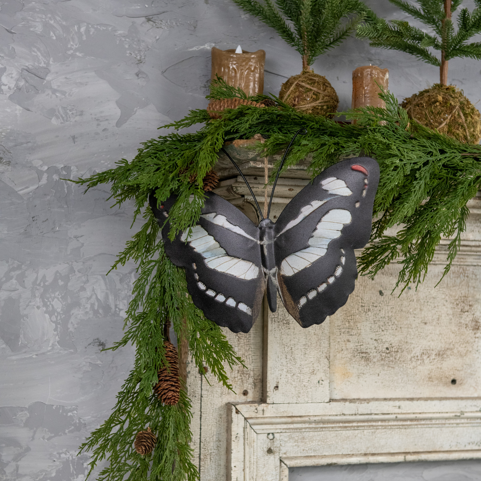 Black & White Butterfly, 12"