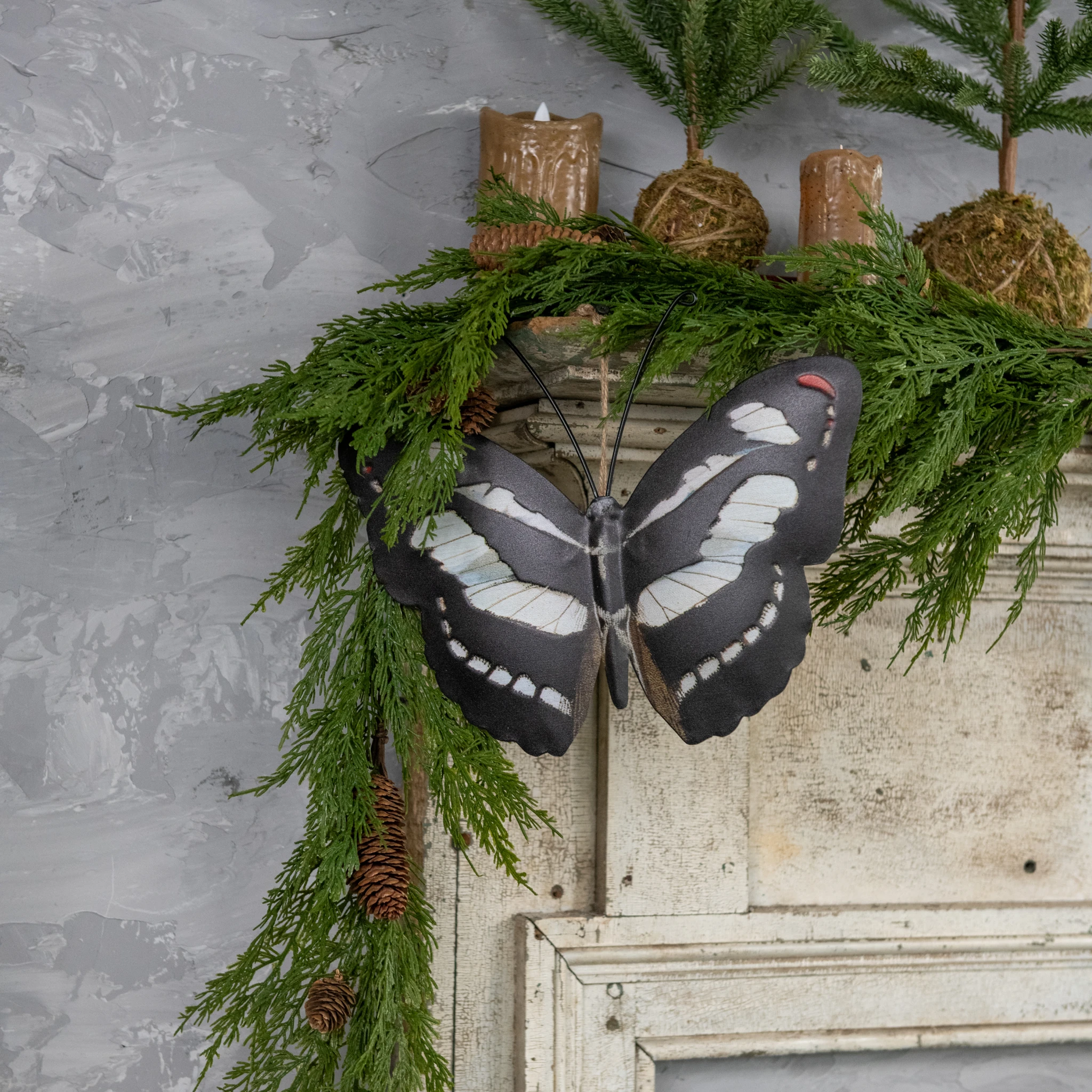 Black & White Butterfly, 12"