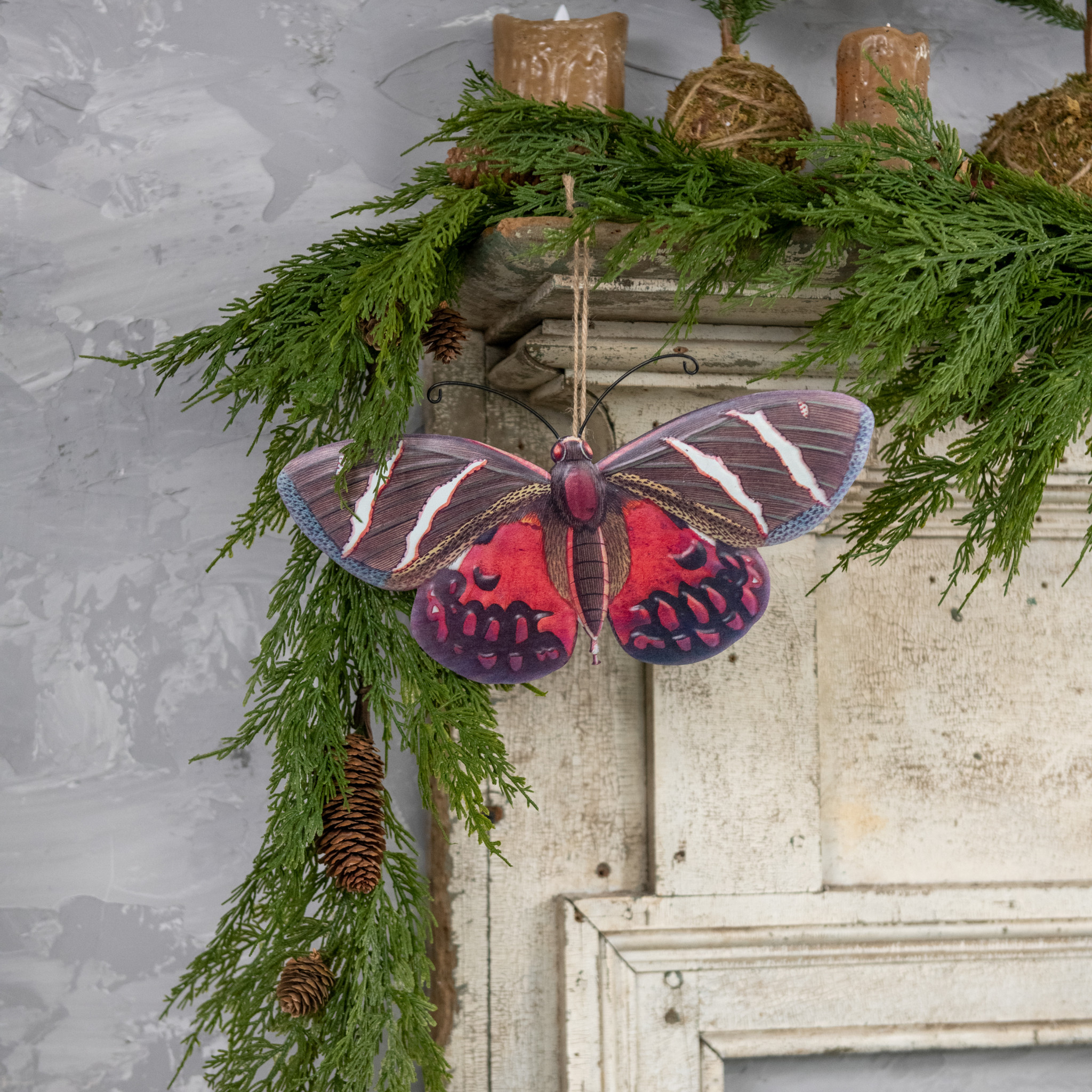 Red & Brown Butterfly, 12"