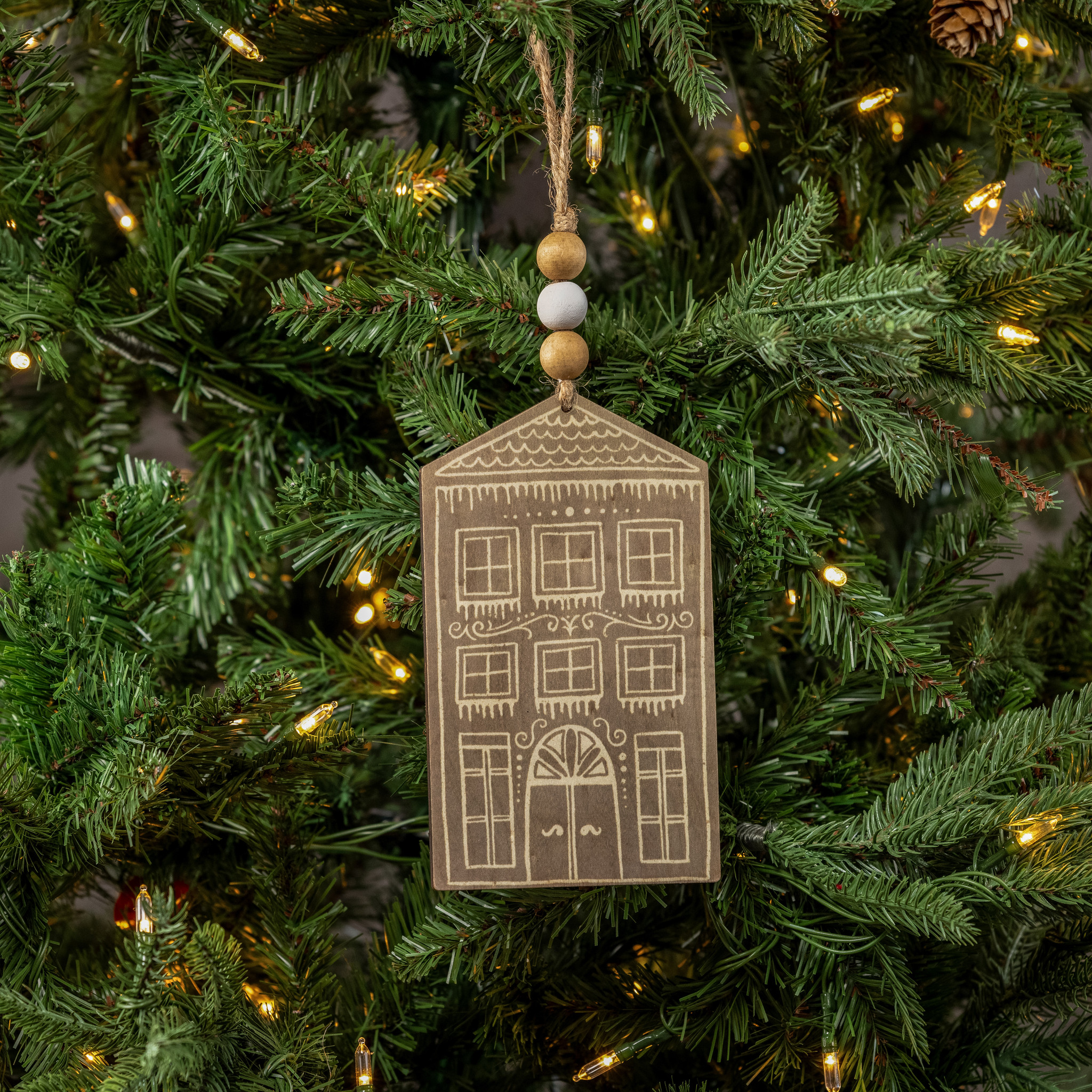 Natural Double Door Building Ornament, photo 2 of 2