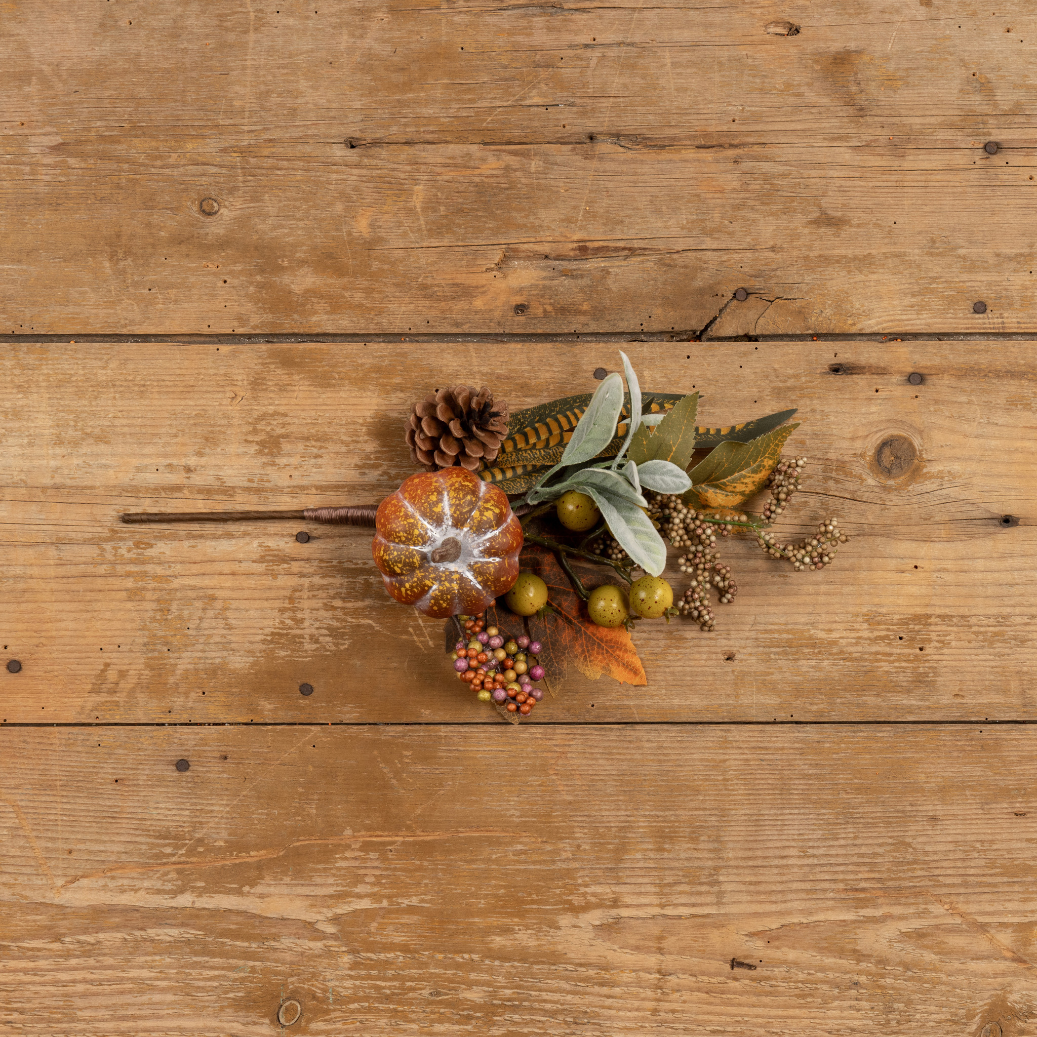Mixed Pumpkin, Berries & Lamb's Ear Pick, 16.5", photo 5 of 5