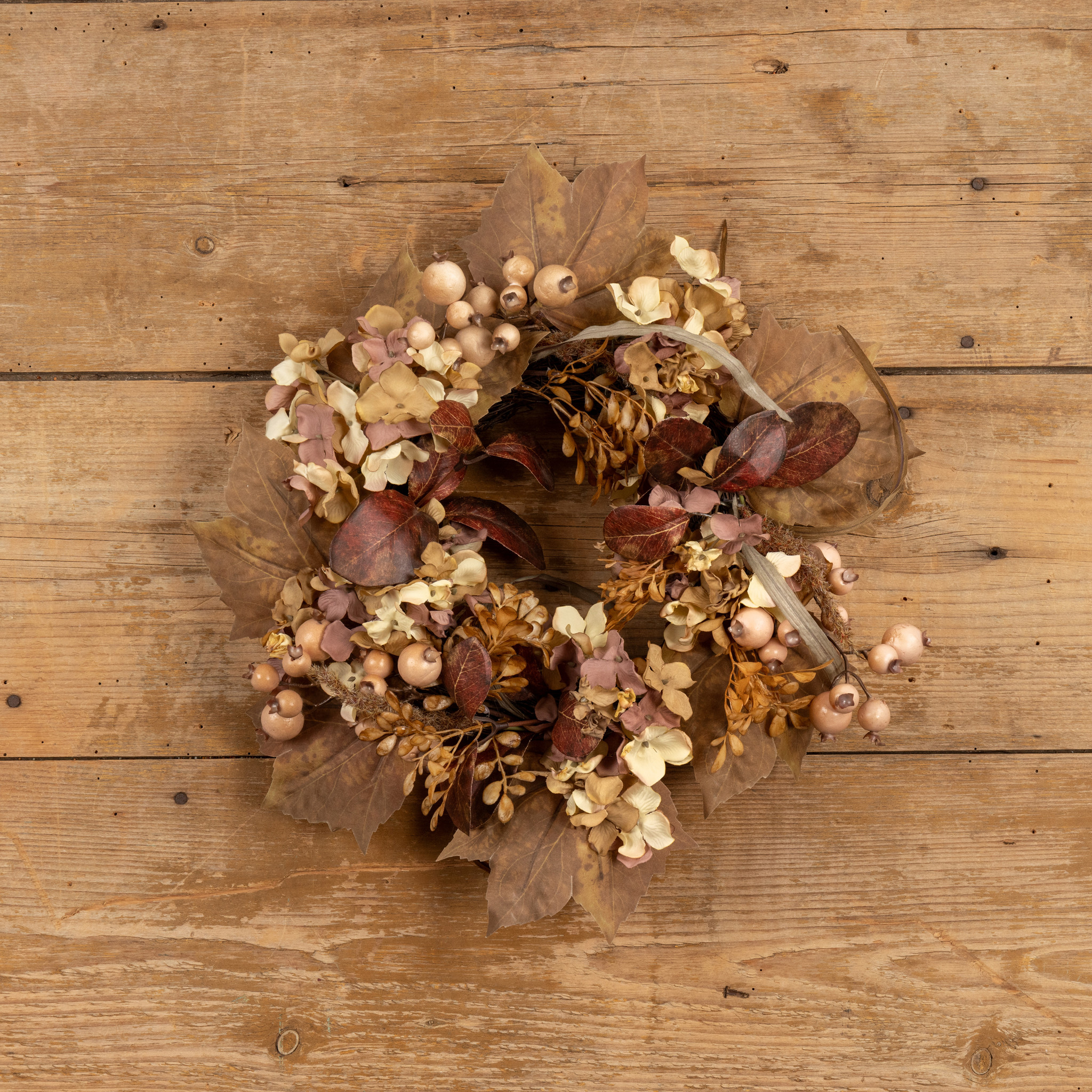 Maple Leaf & Berry Candle Ring, 17", photo 3 of 3