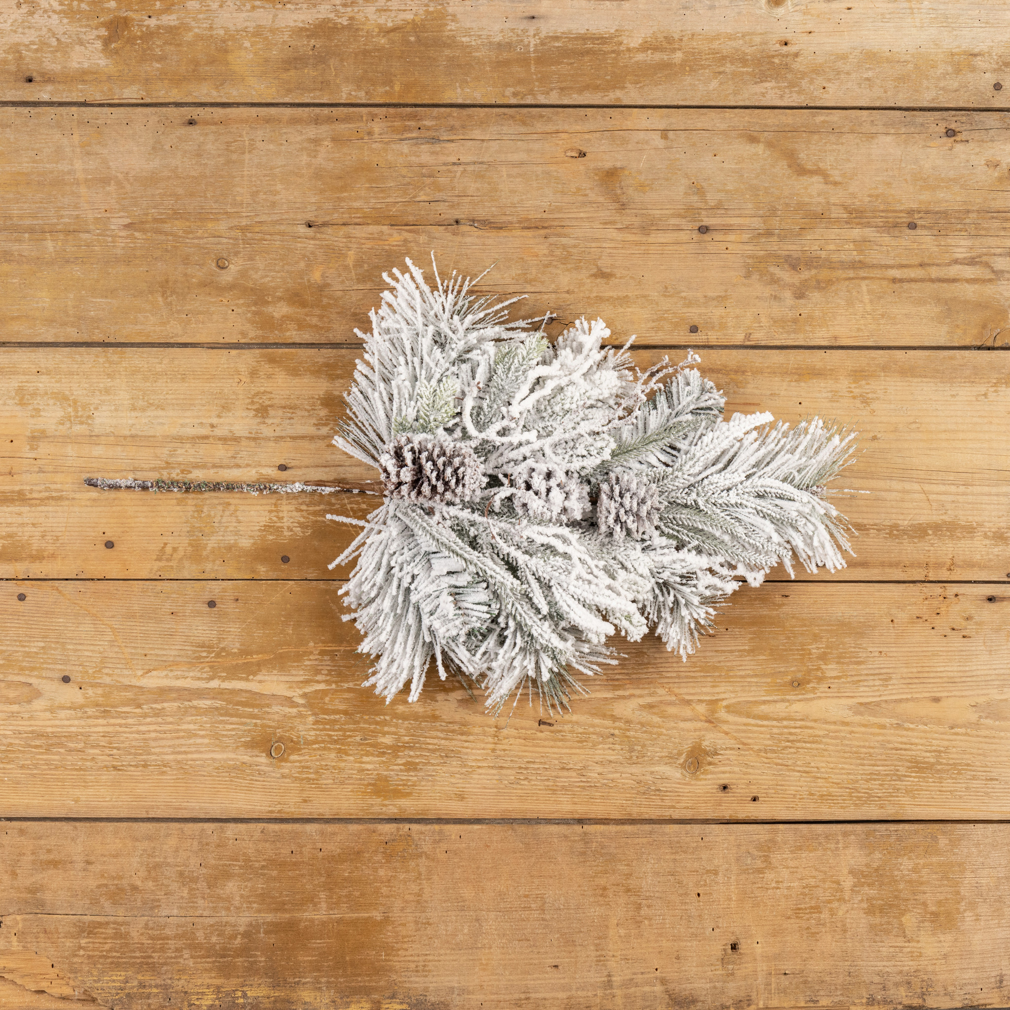 Heavily Flocked Pine Spray, 28", photo 3 of 3