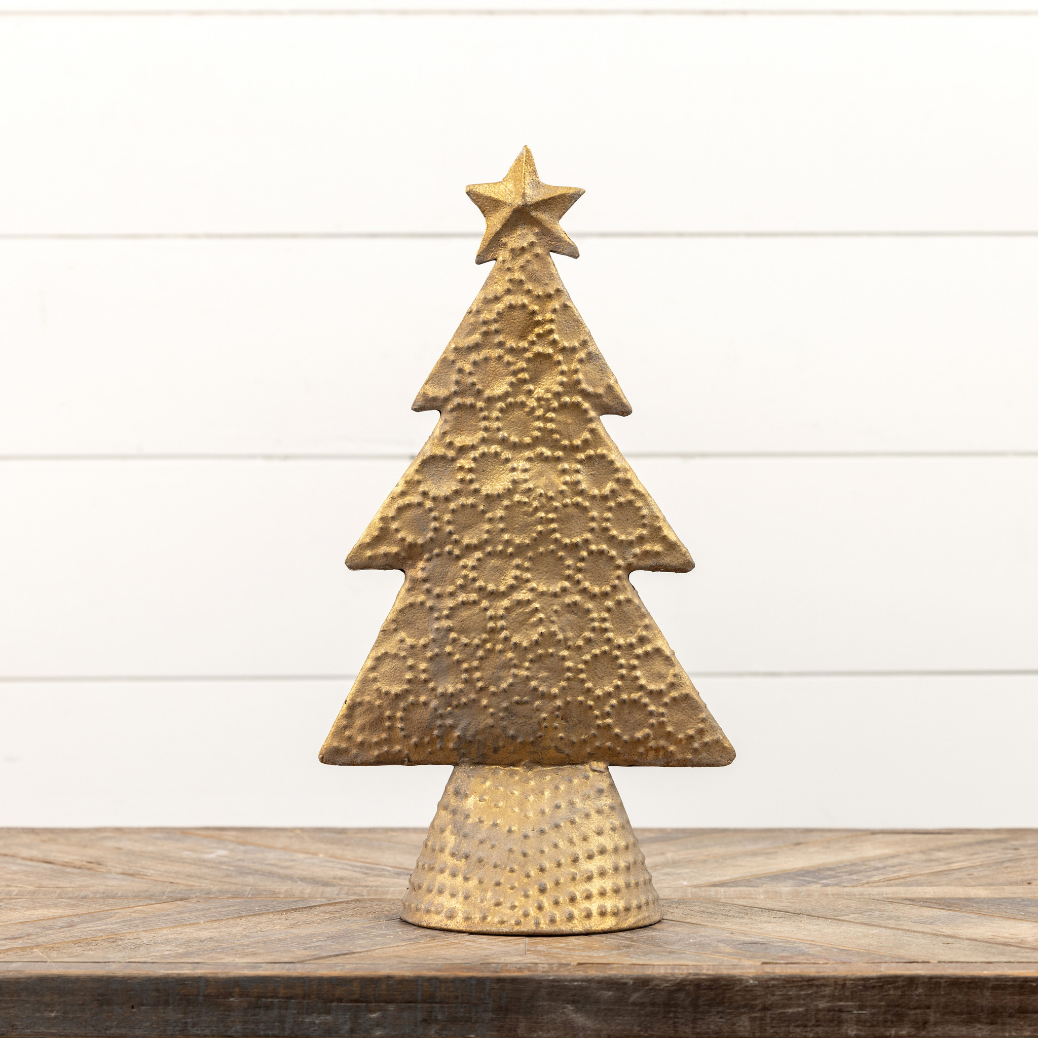 Antique Gold Metal Tabletop Tree, photo 2 of 2