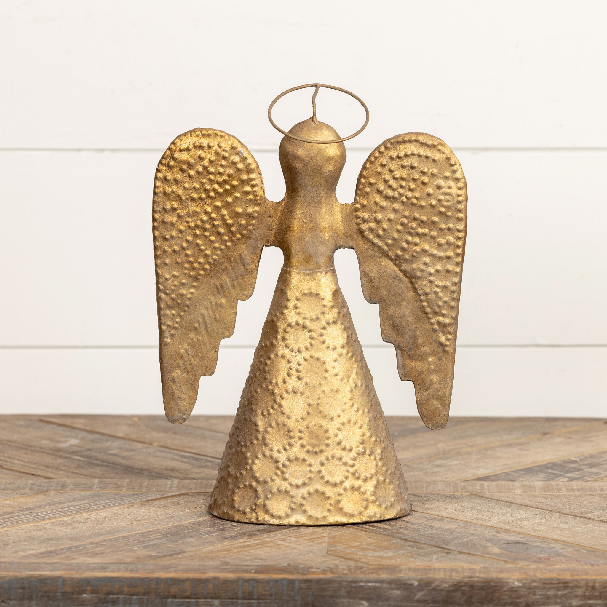 Antique Gold Angel Tree Topper, photo 2 of 2