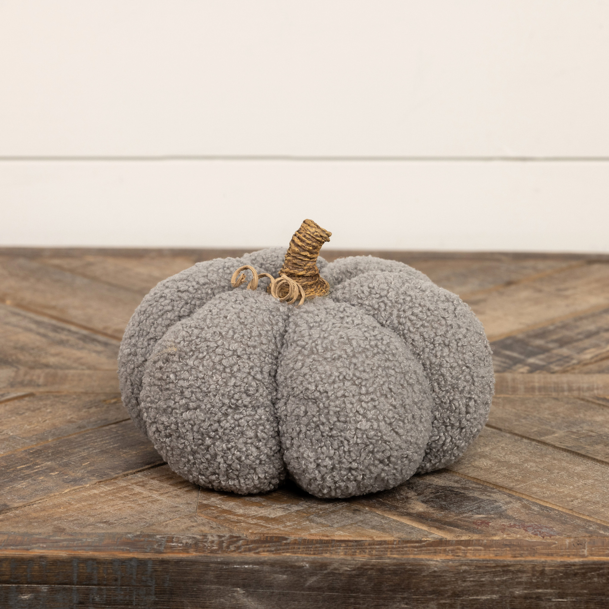 Grey Boucle Pumpkin, 5.5", photo 2 of 4