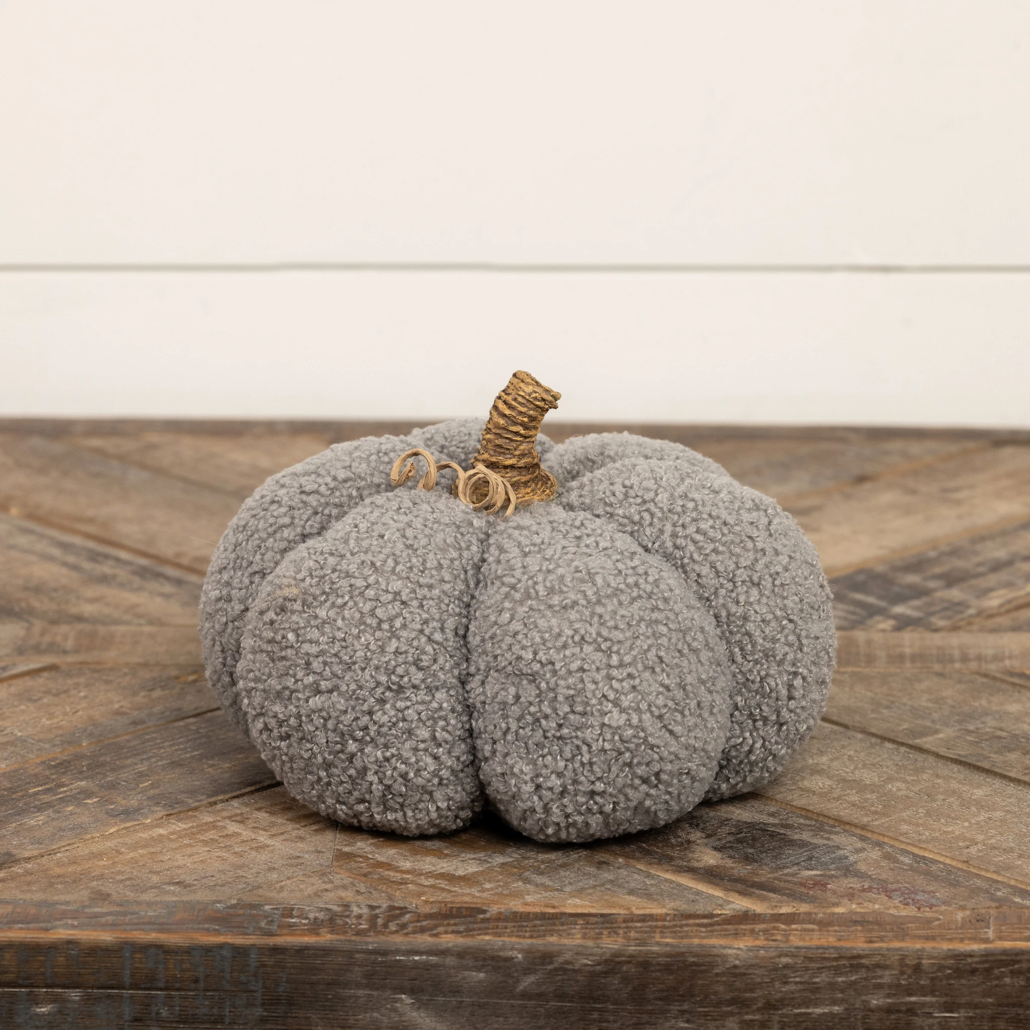 Grey Boucle Pumpkin, 5.5", photo 2 of 4