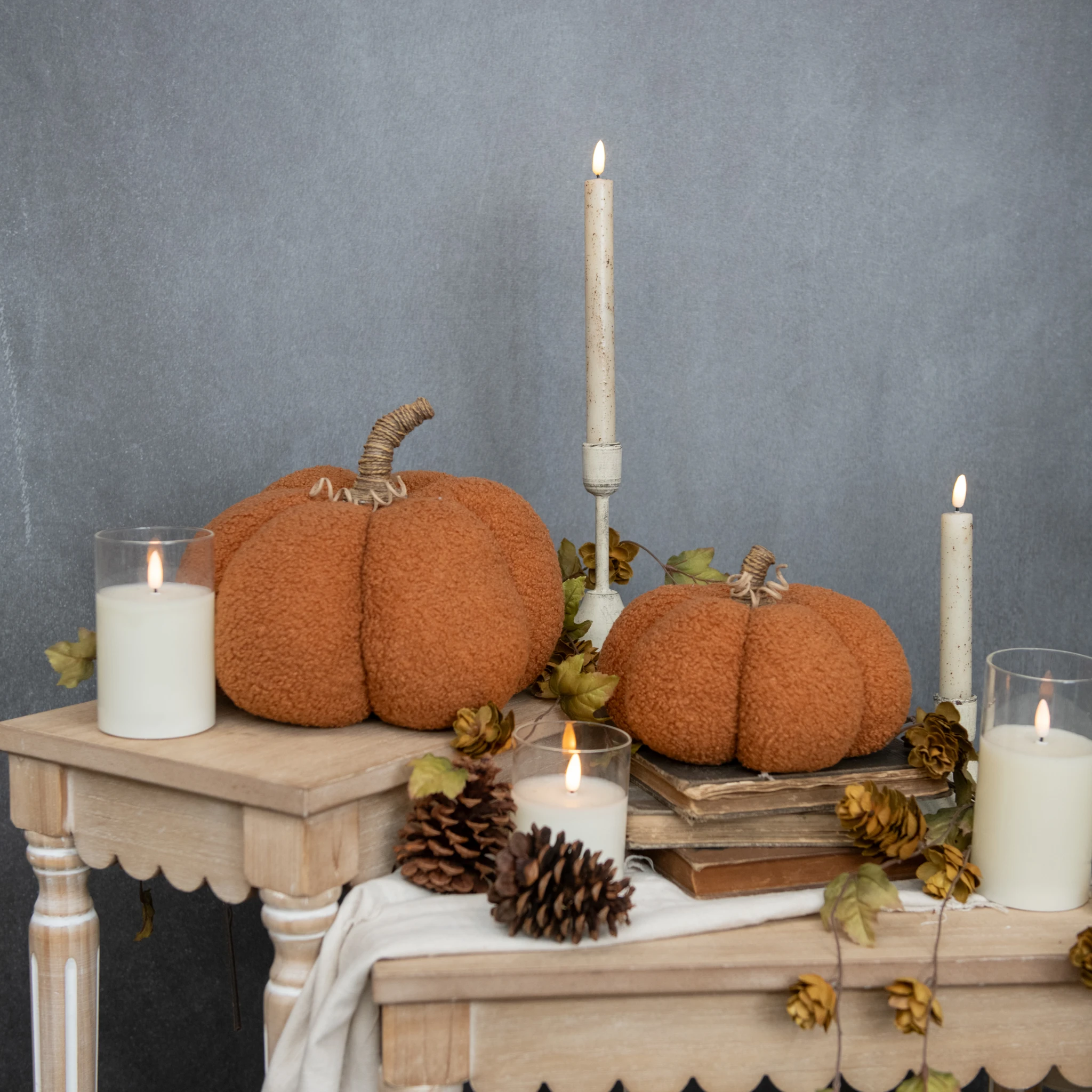Orange Boucle Pumpkin, 8", photo 4 of 4