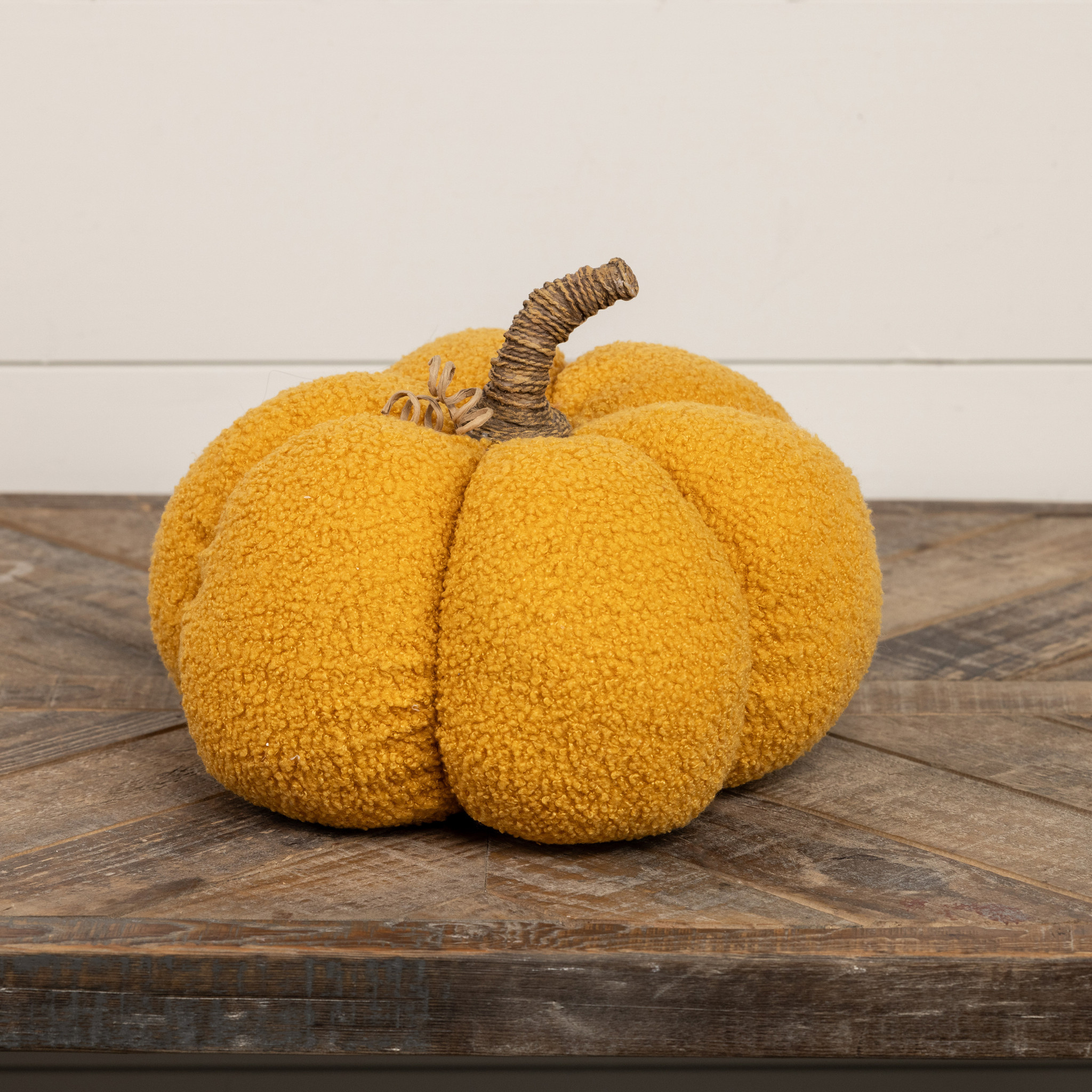 Yellow Boucle Pumpkin, 8", photo 2 of 4