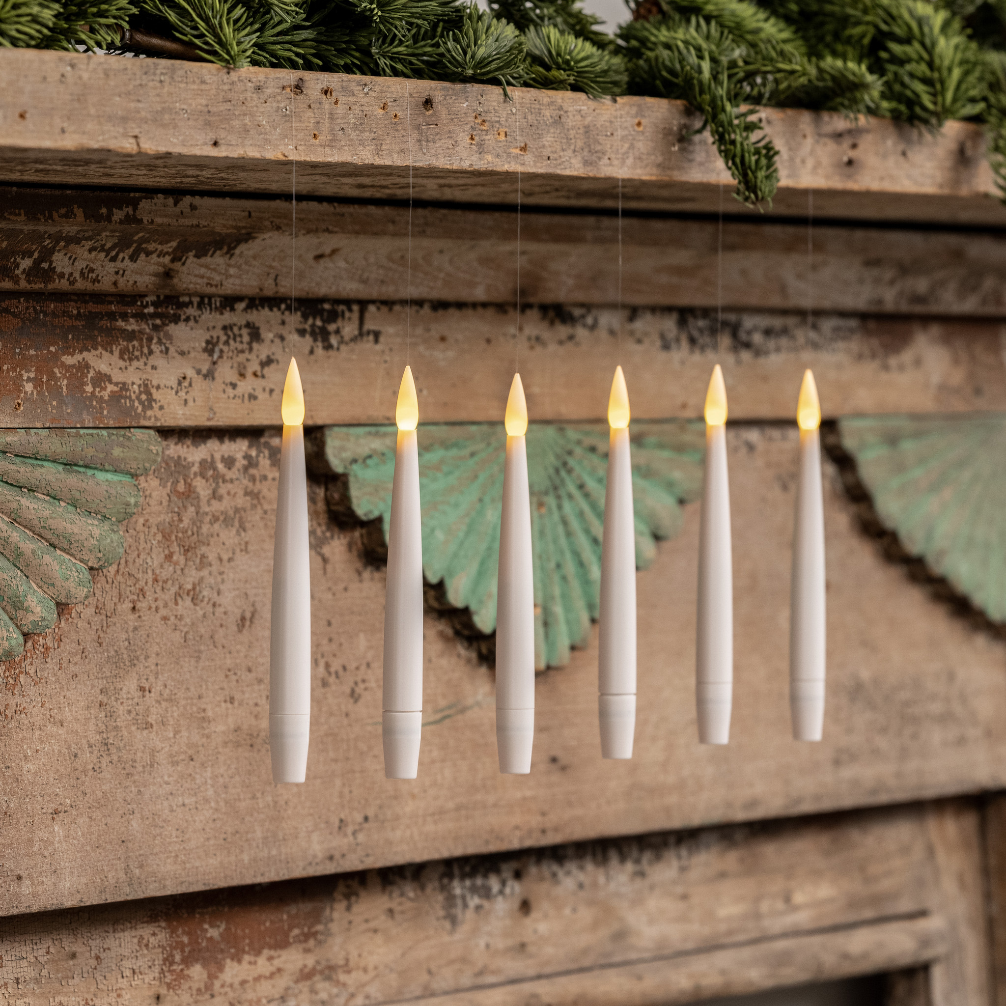 Hanging LED Candles, Set of 6, photo 2 of 2
