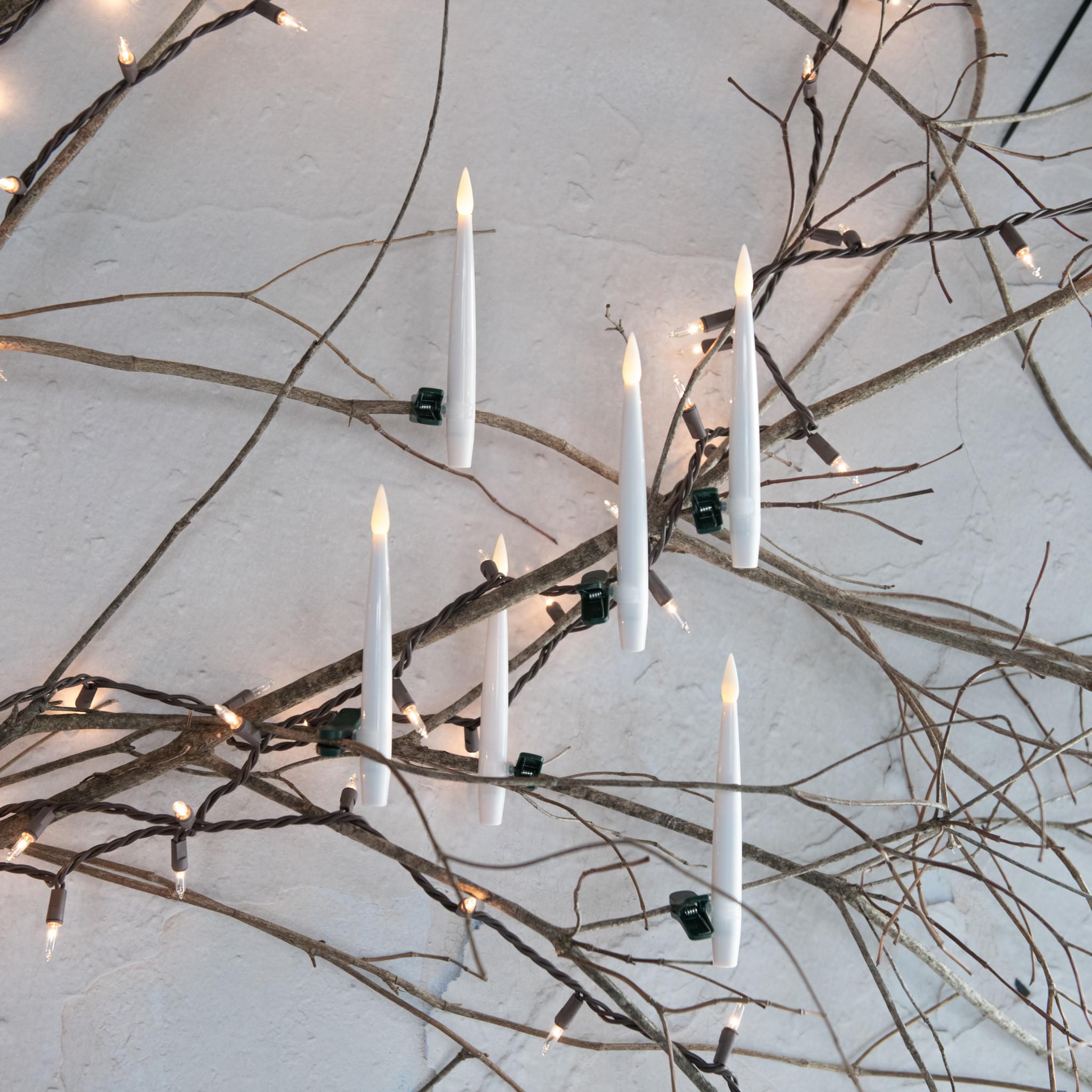 Clip-On LED Candles, Set of 6