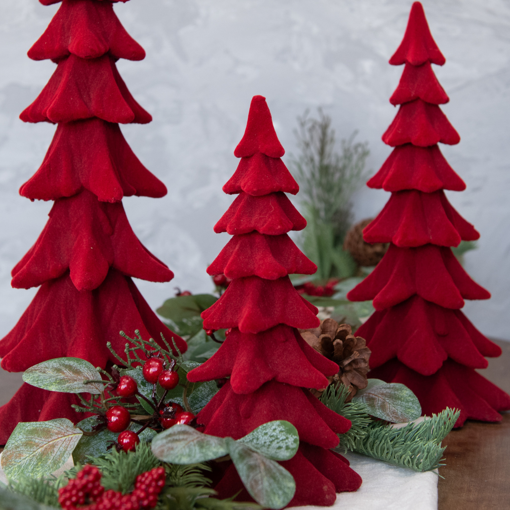 Red Resin Tree, 9"