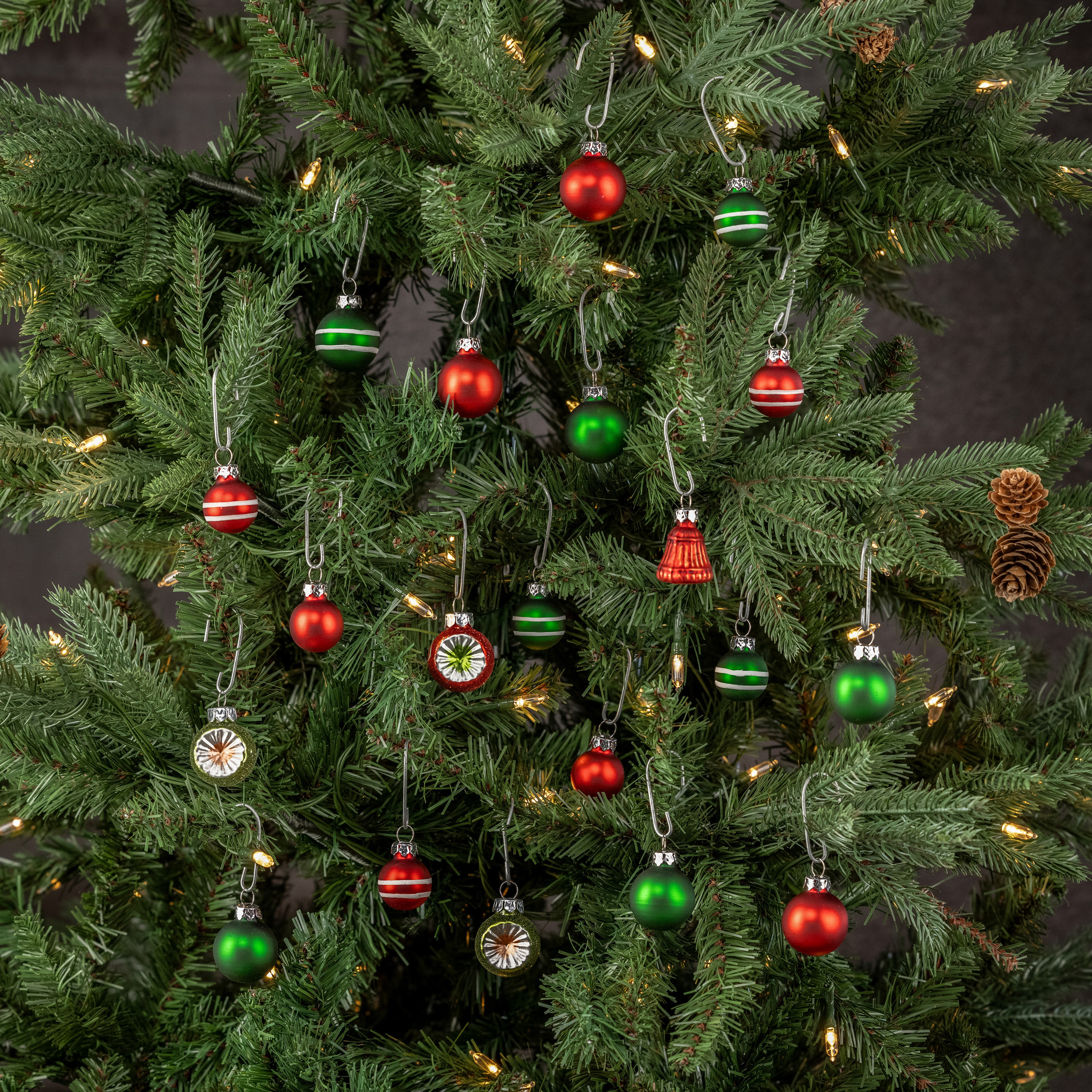 Red & Green Assorted Ornaments, Set of 20, 1", photo 3 of 3