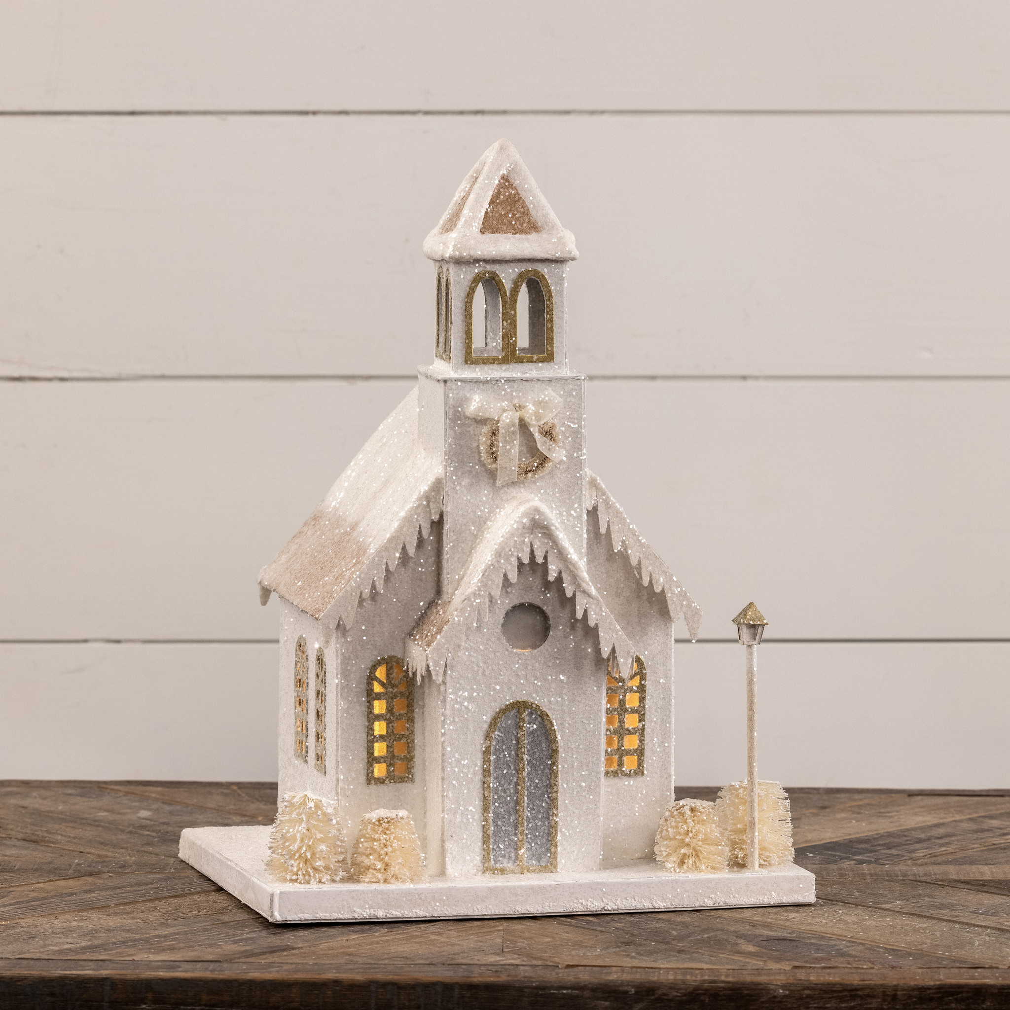 Light-Up Church, 15.5"