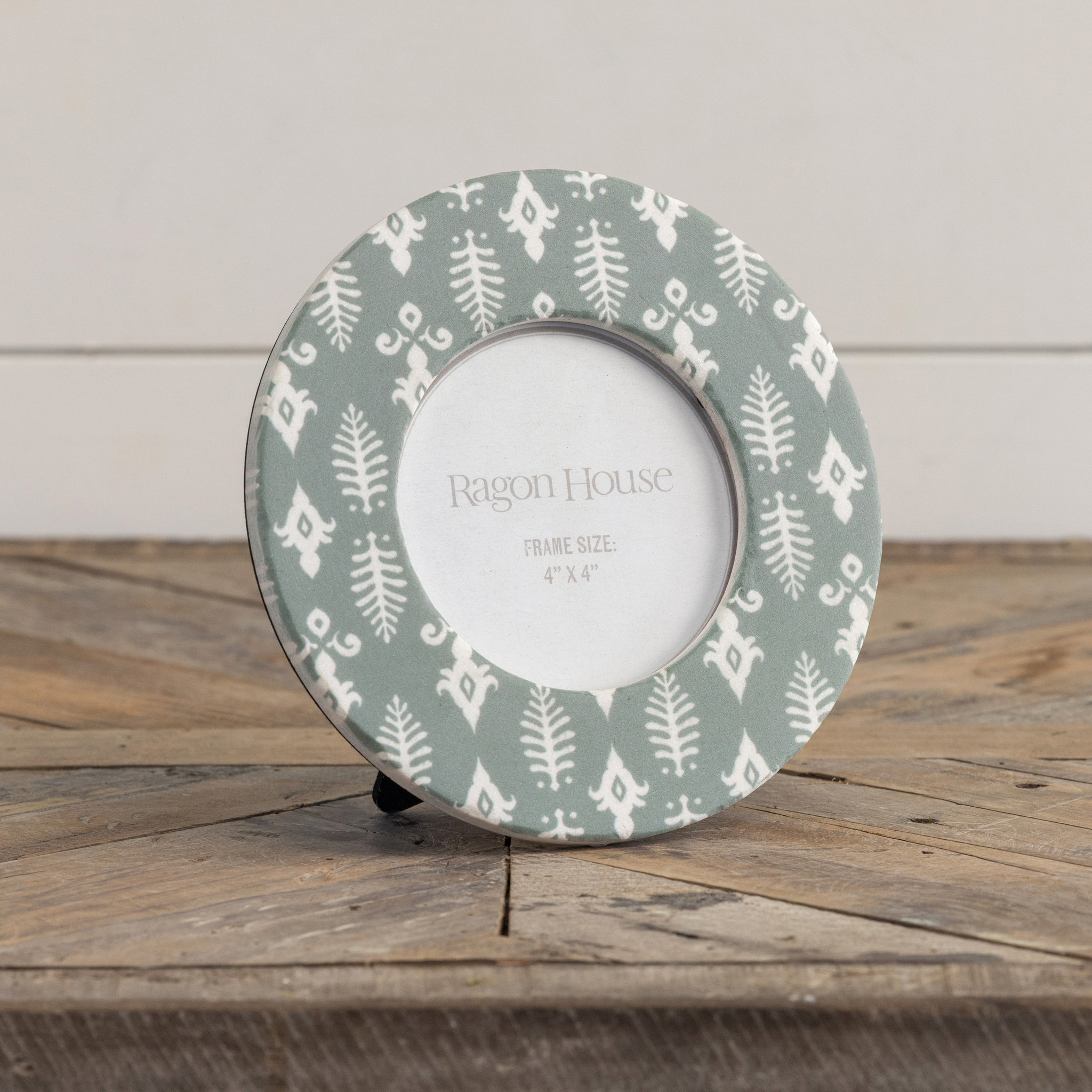 Round Jade Photo Frame, 4"