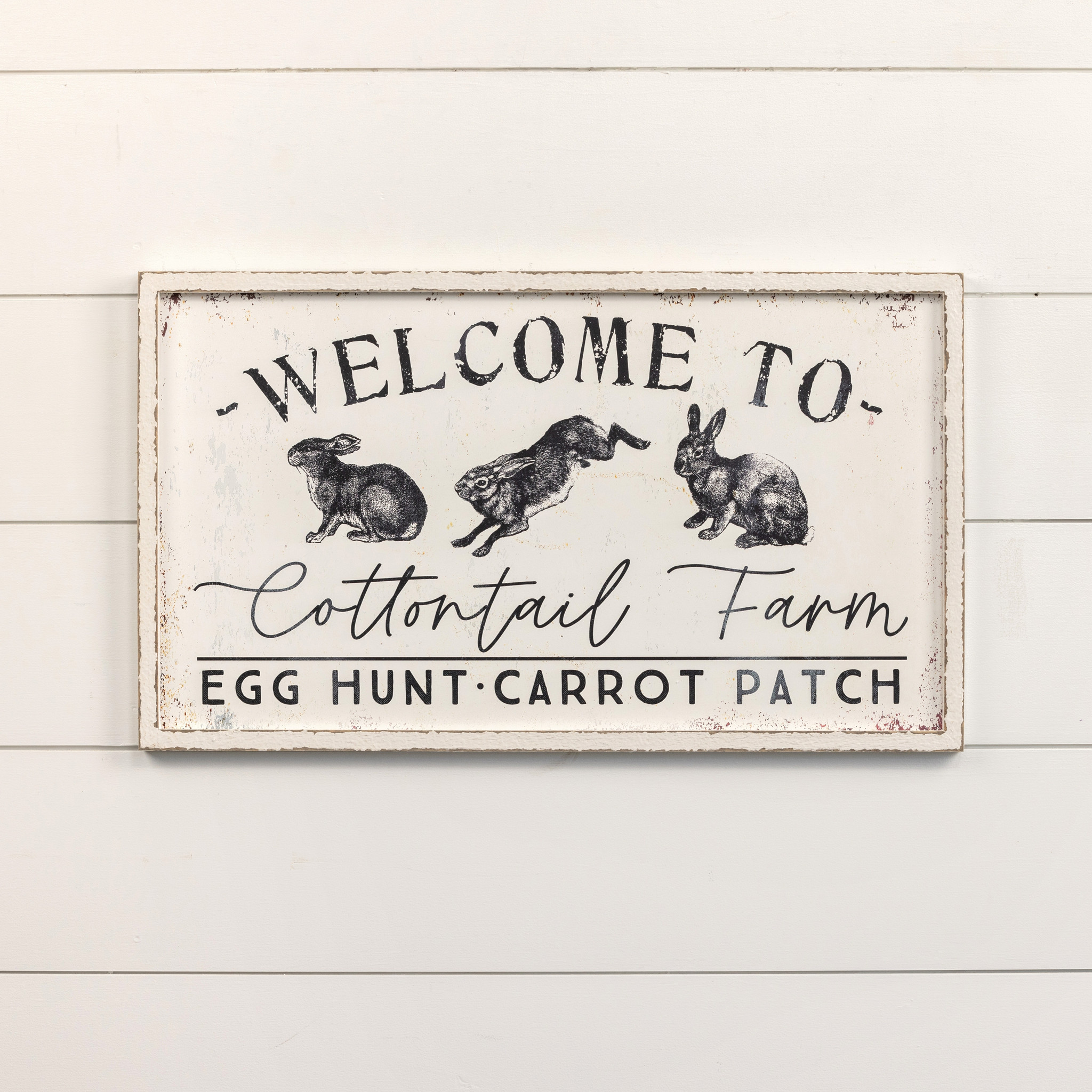Welcome to Cottontail Farm Sign