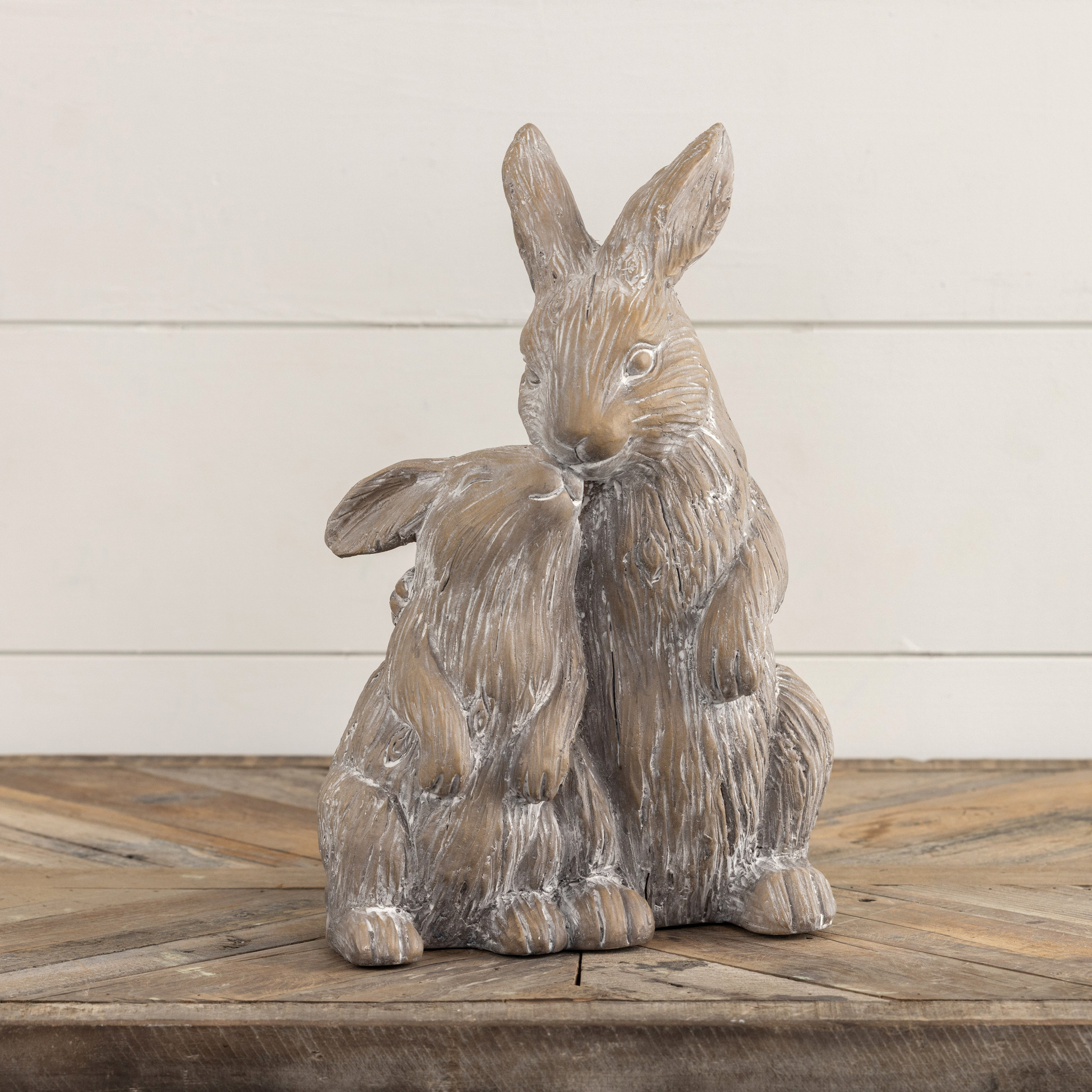 Snuggling Bunnies Statue, photo 3 of 4