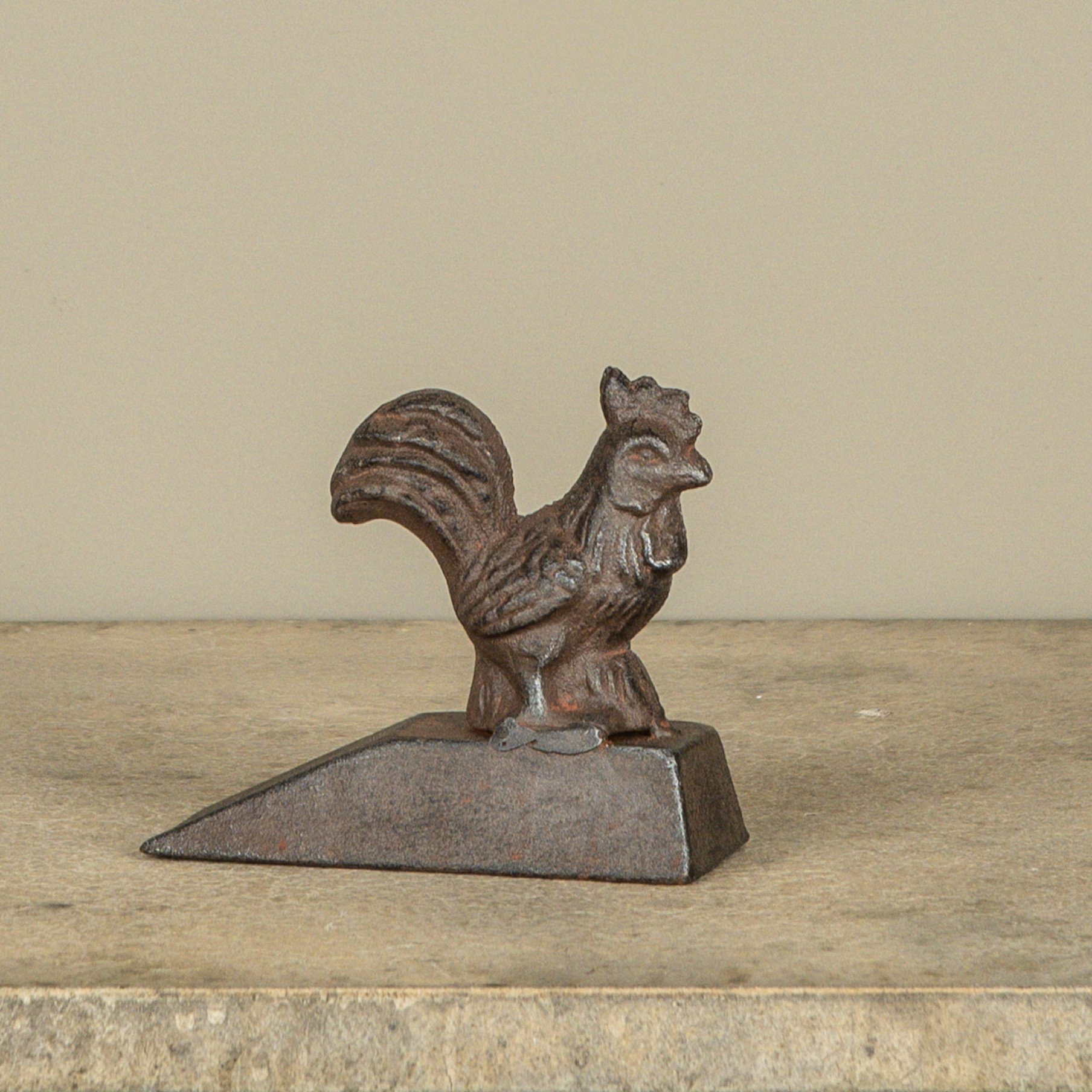Metal Rooster Door Stop, 3.75", photo 2 of 2