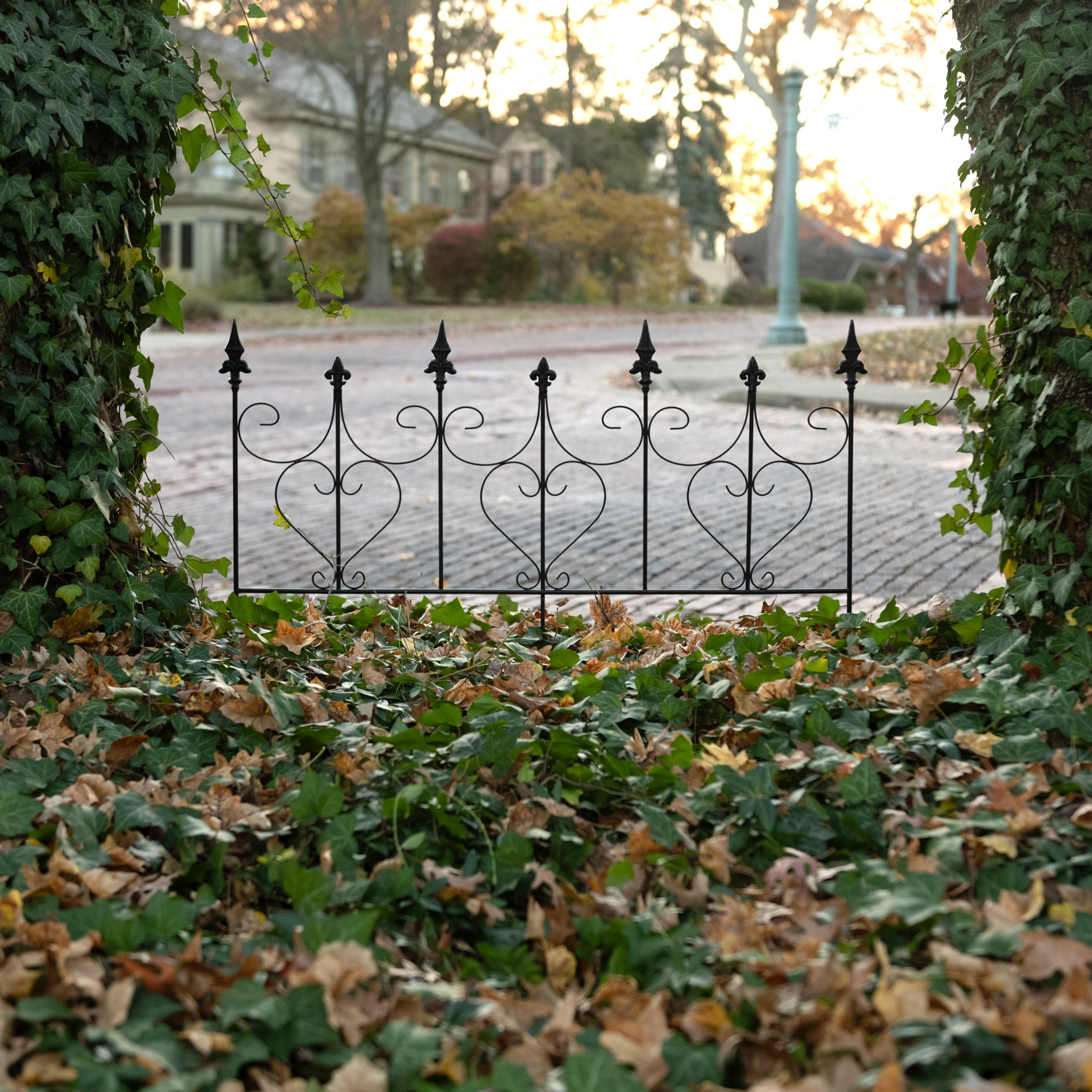 Black Garden Fence, 40"