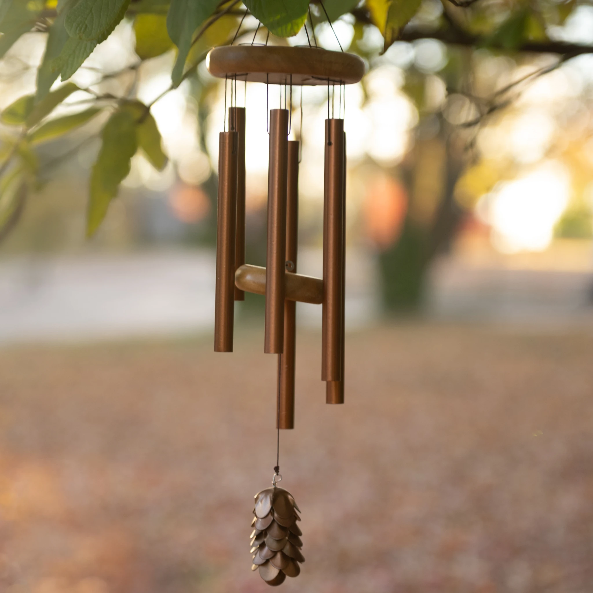 Bronze Wind Chime with Pinecone