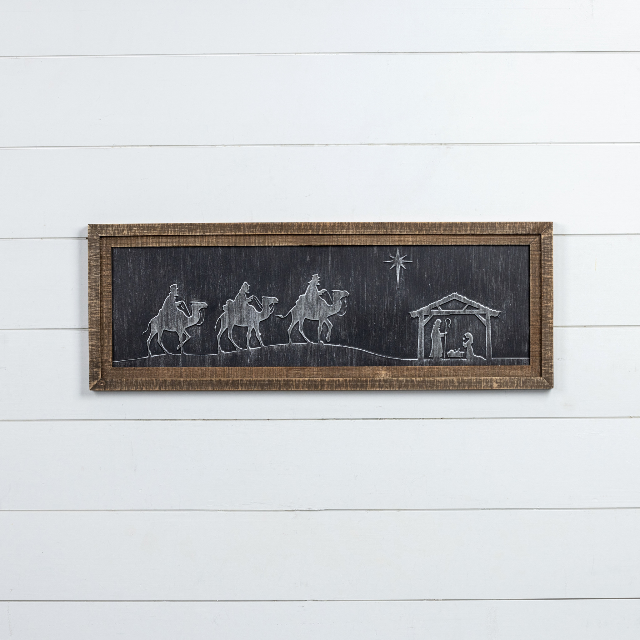 Framed Metal Nativity Scene, photo 2 of 2
