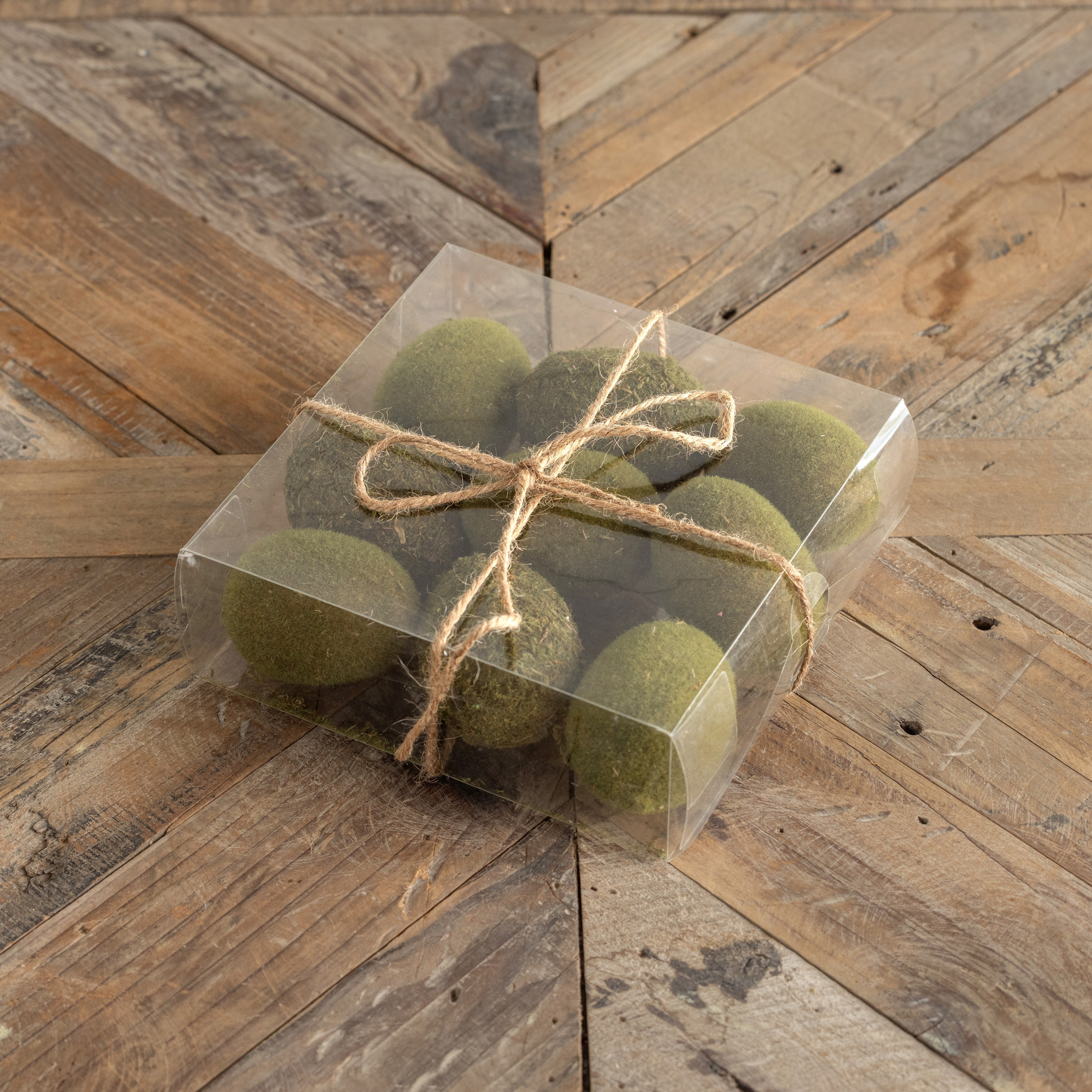 Boxed Mossy Eggs, Set of 9, photo 3 of 4