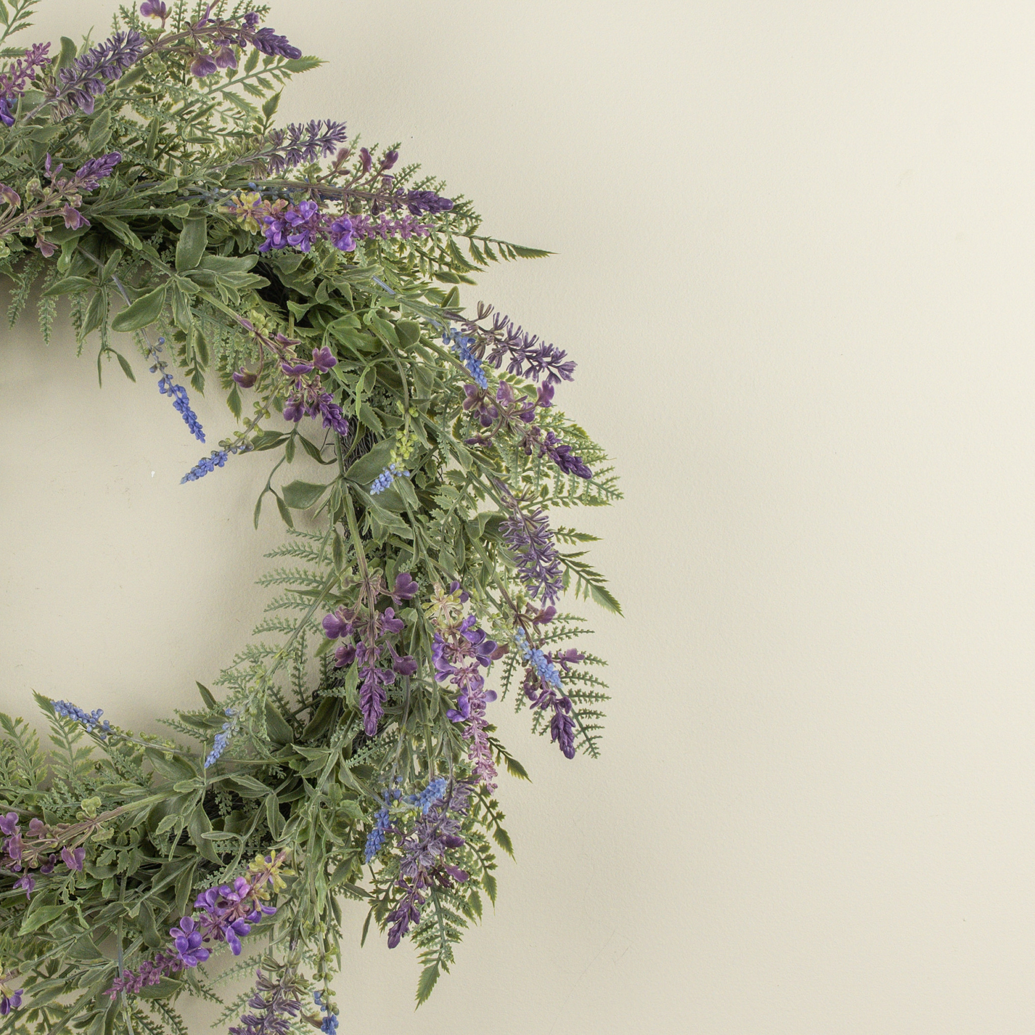 Lavender & Fern Wreath, 24", photo 4 of 5
