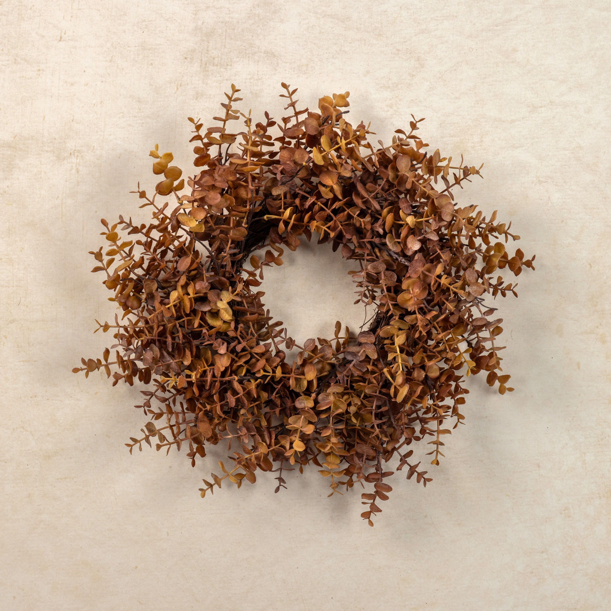 Brown Eucalyptus Candle Ring, 18", photo 2 of 3