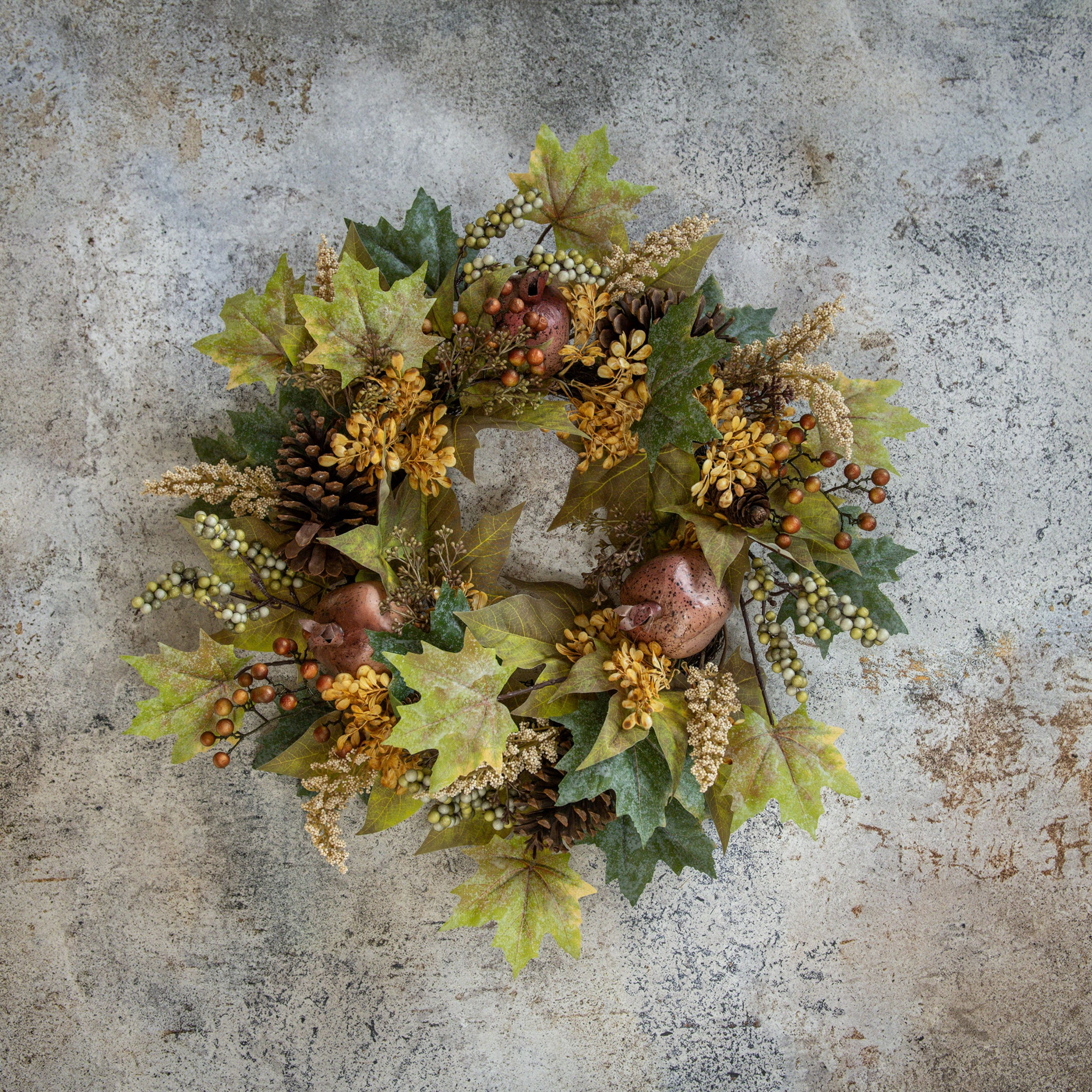 Pomegranate & Brown Berry Wreath, 24", photo 2 of 4