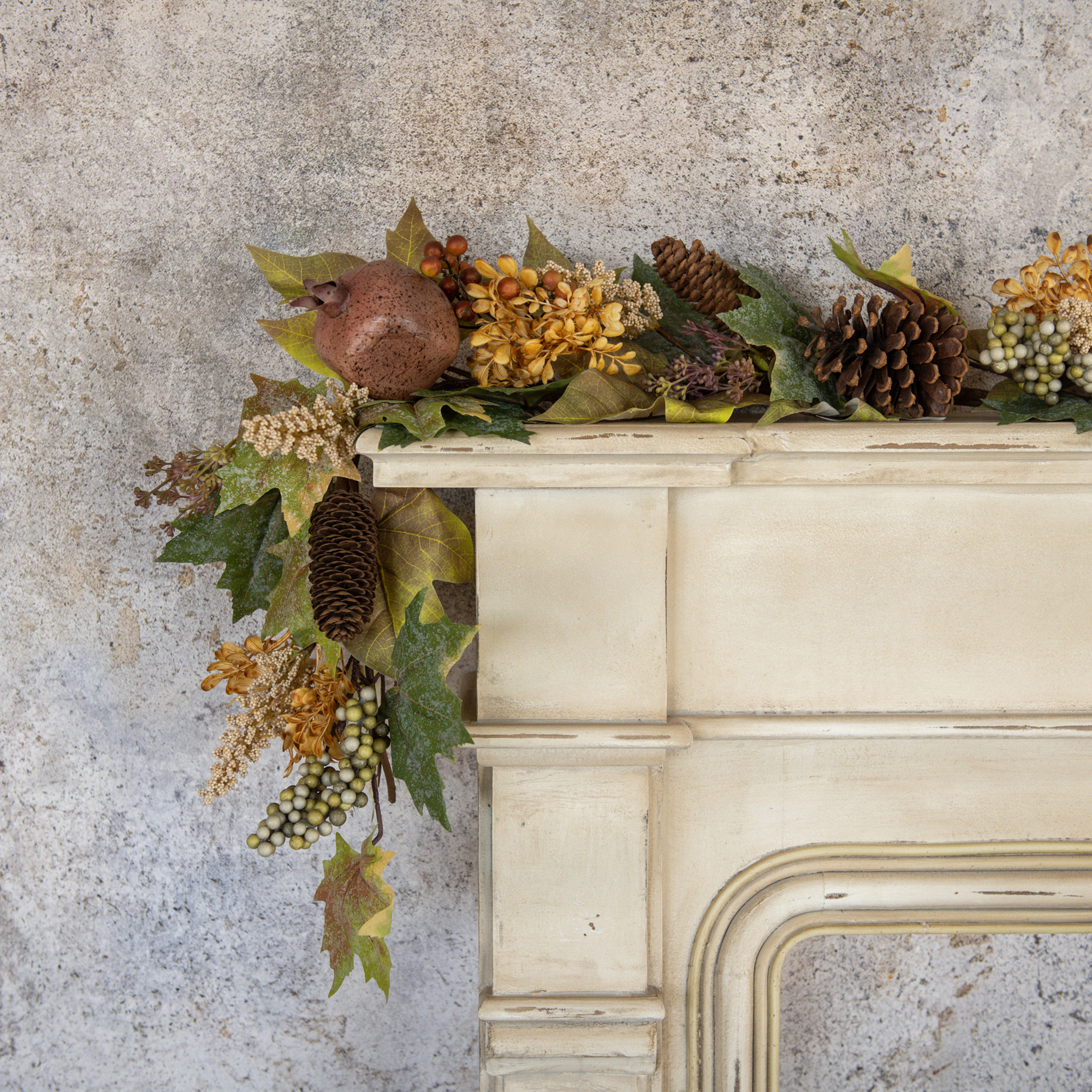 Pomegranate & Brown Berry Garland, 6 ft, photo 4 of 6