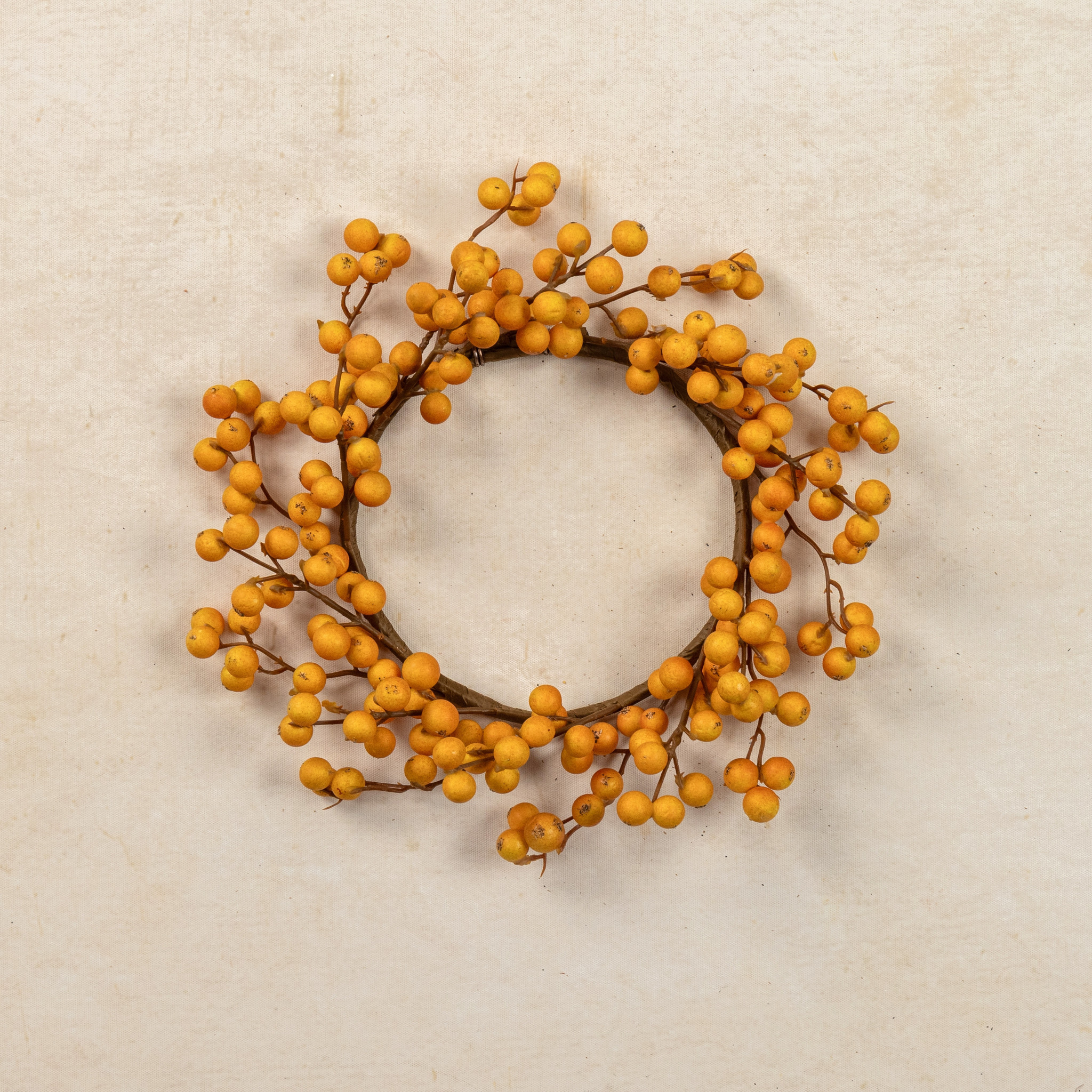 Dark Yellow Berry Candle Ring, 12", photo 2 of 4