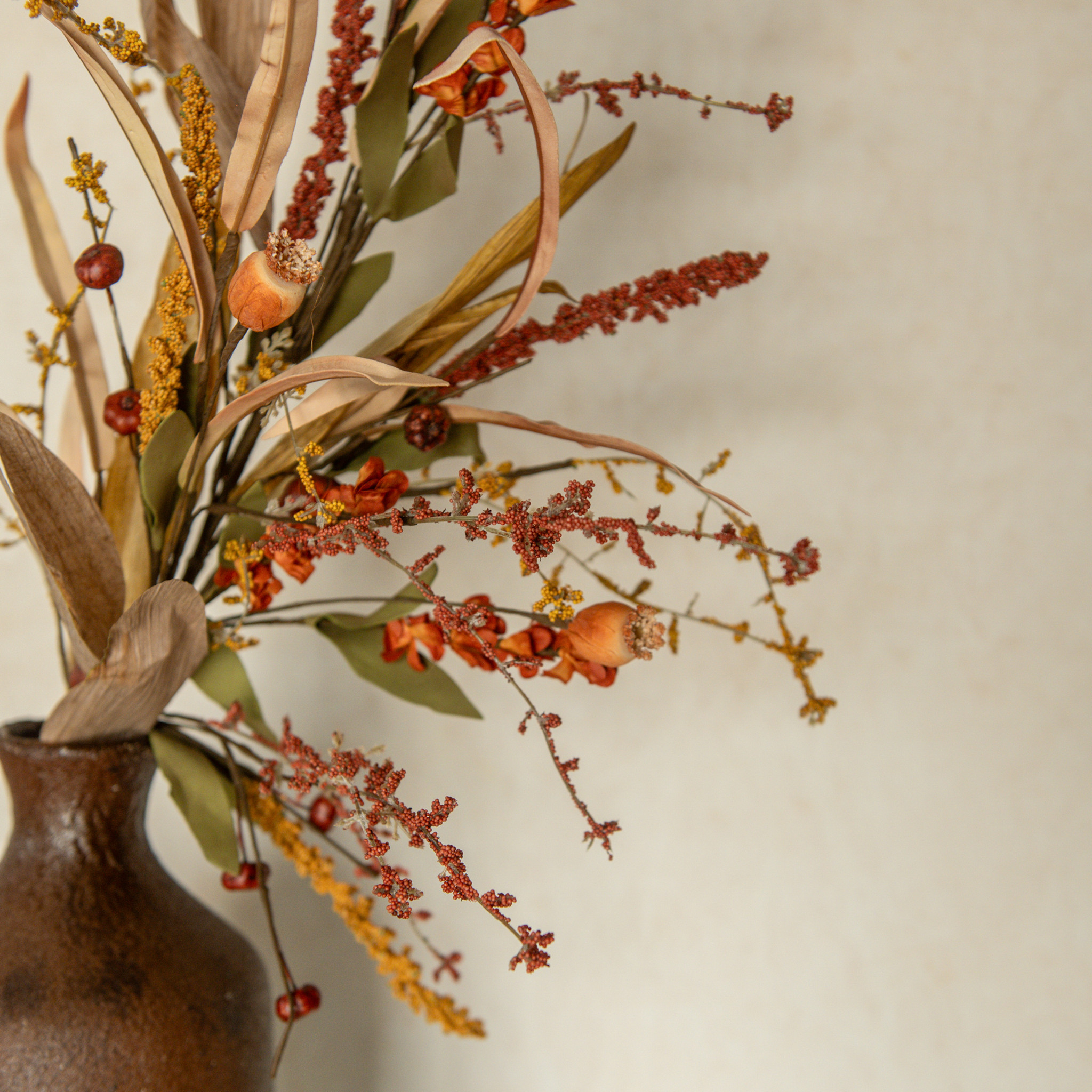 Mixed Heather Spray with Mini Pumpkins, 31", photo 4 of 4