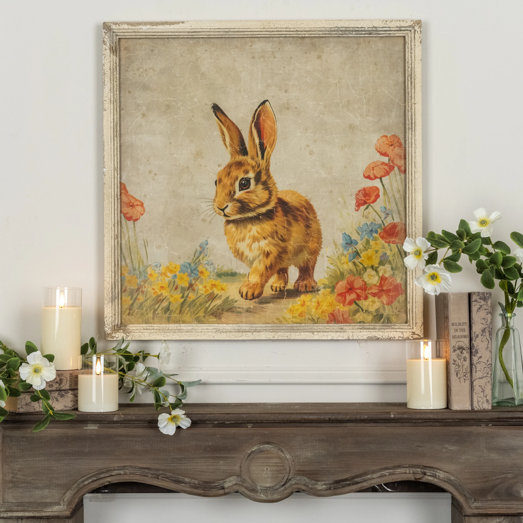 Framed Wandering Bunny Print