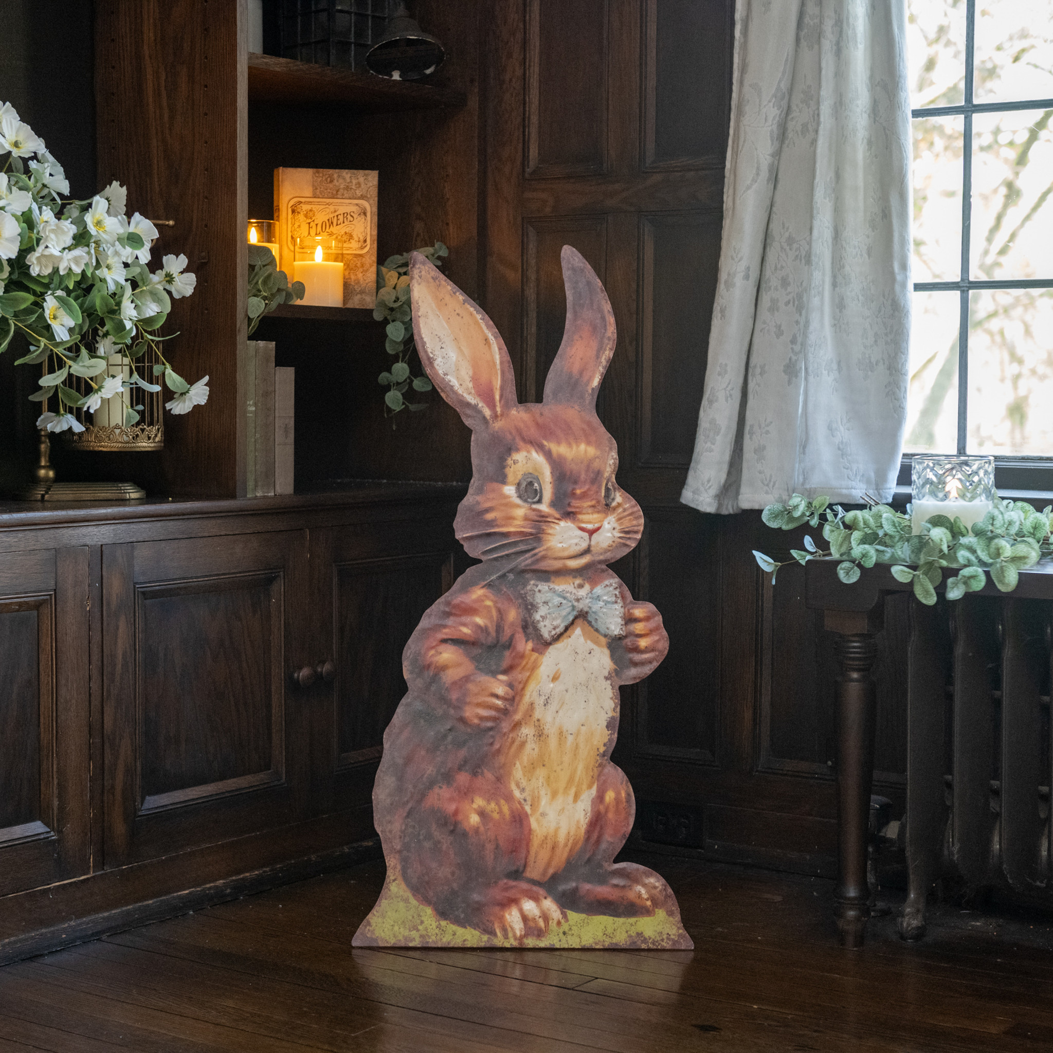 Standing Brown Bunny with Bow Tie, 36" — photo 1 of 2